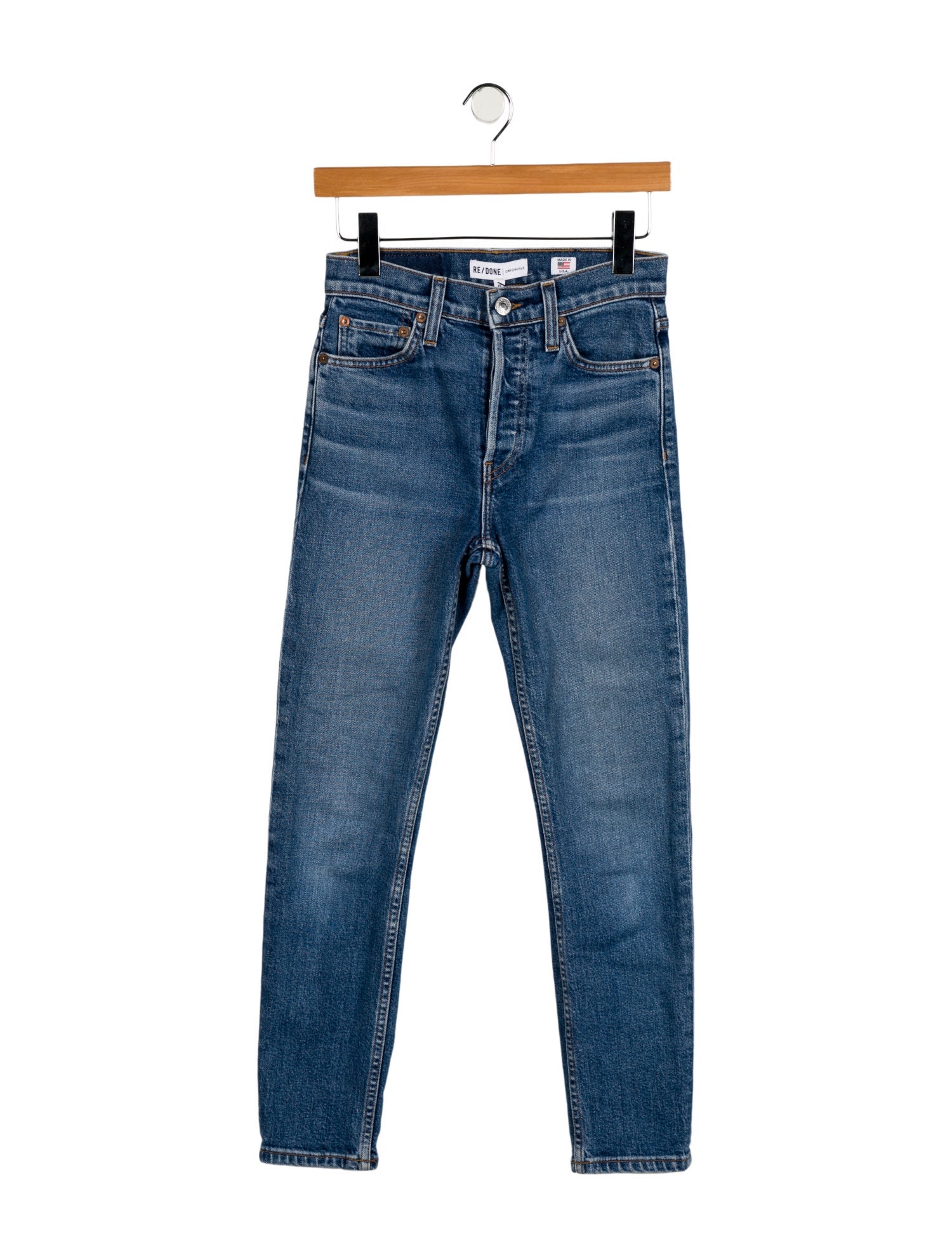 RE/DONE Mid-Rise Skinny Leg Jeans