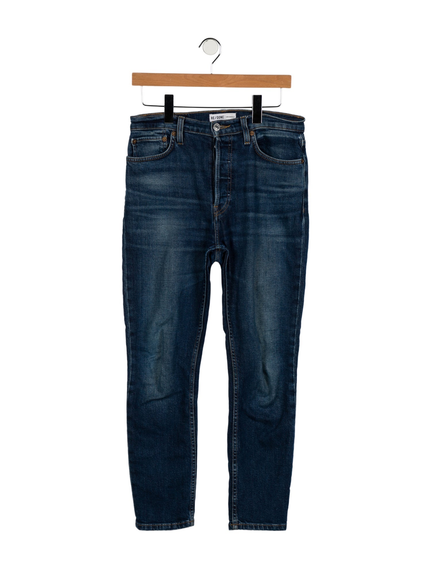 RE/DONE Mid-Rise Straight Leg Jeans