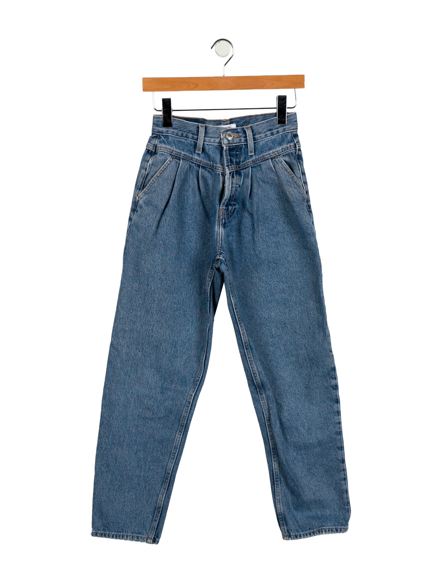 RE/DONE High-Rise Straight Leg Jeans