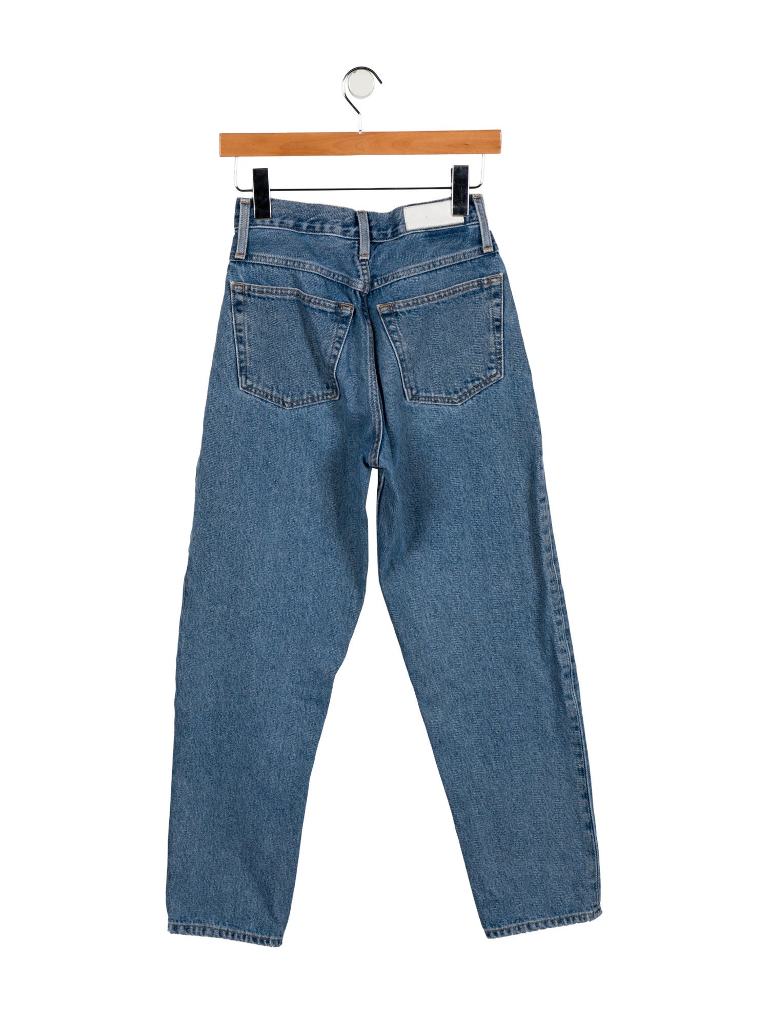 RE/DONE High-Rise Straight Leg Jeans