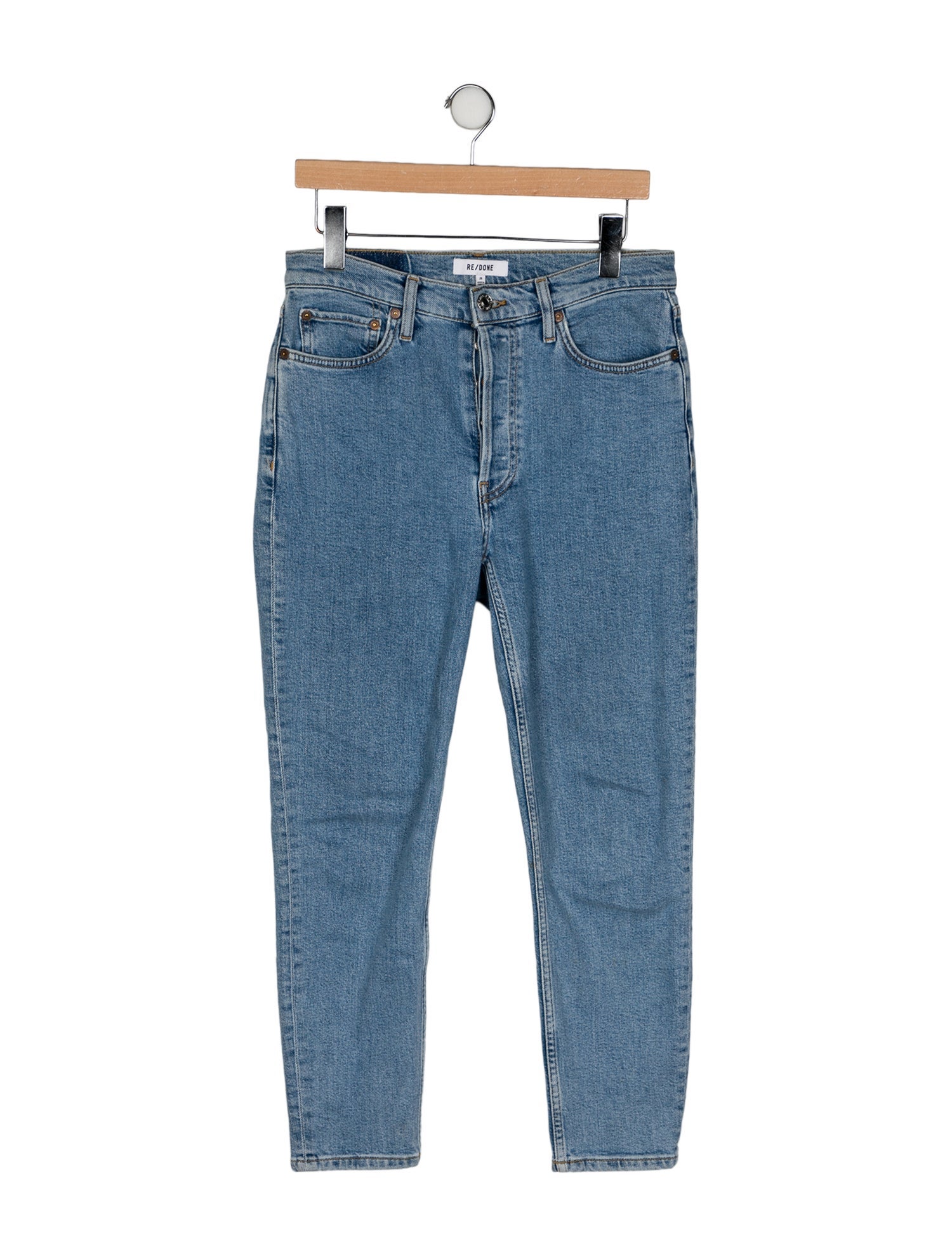 RE/DONE Mid-Rise Straight Leg Jeans