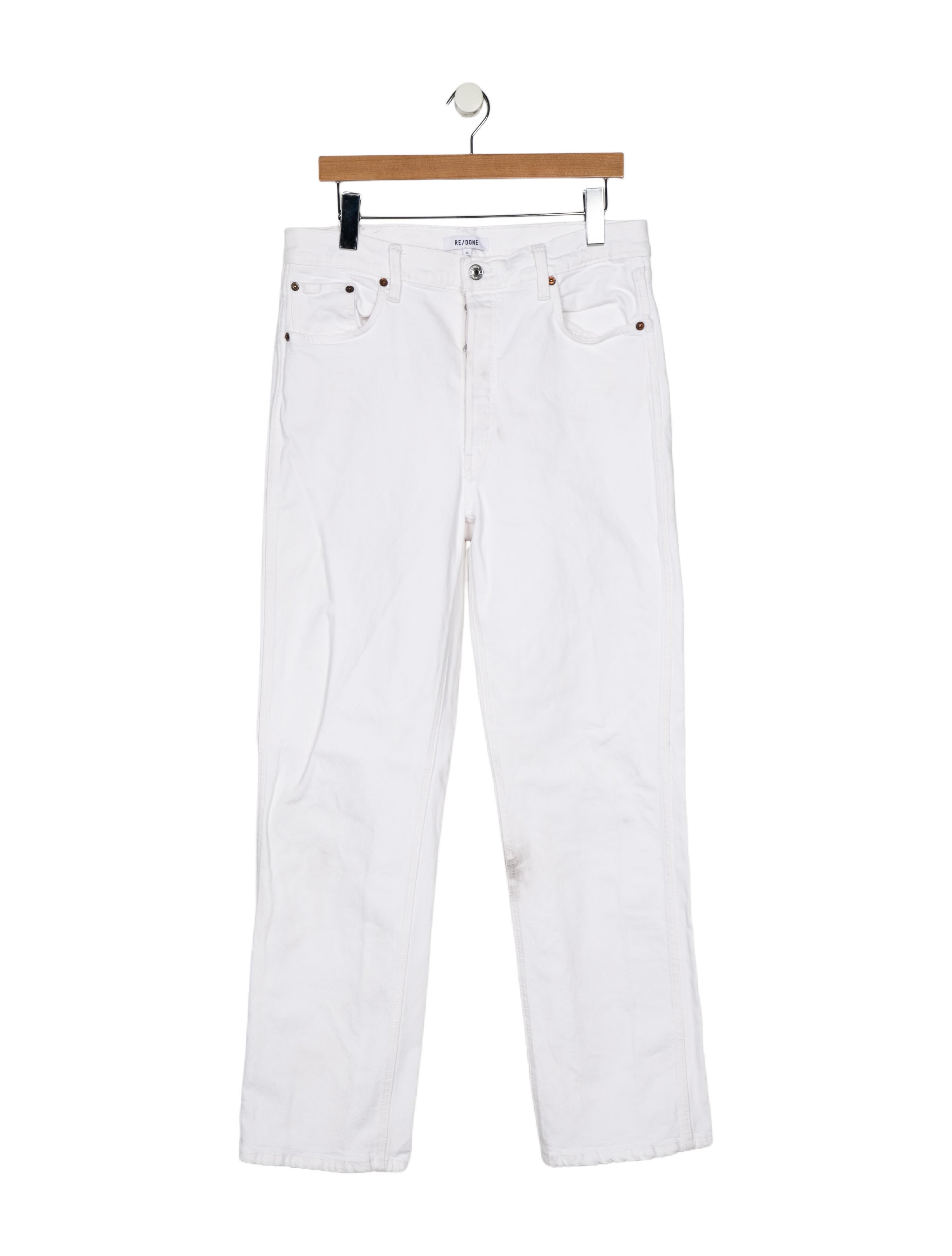 RE/DONE High-Rise Straight Leg Jeans