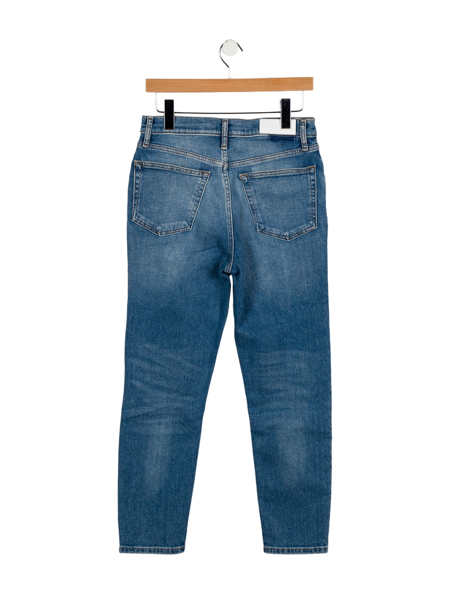 RE/DONE High-Rise Straight Leg Jeans