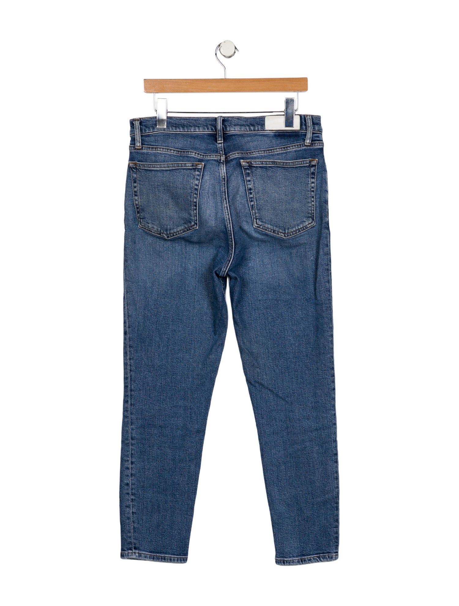 RE/DONE High-Rise Straight Leg Jeans