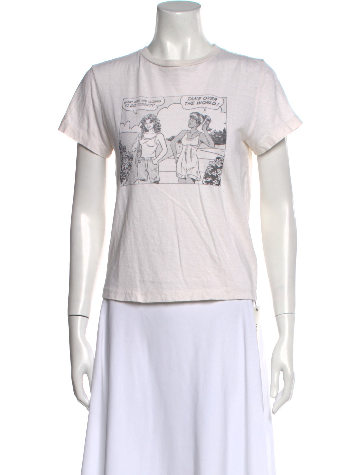 RE/DONE Graphic Print Crew Neck T-Shirt