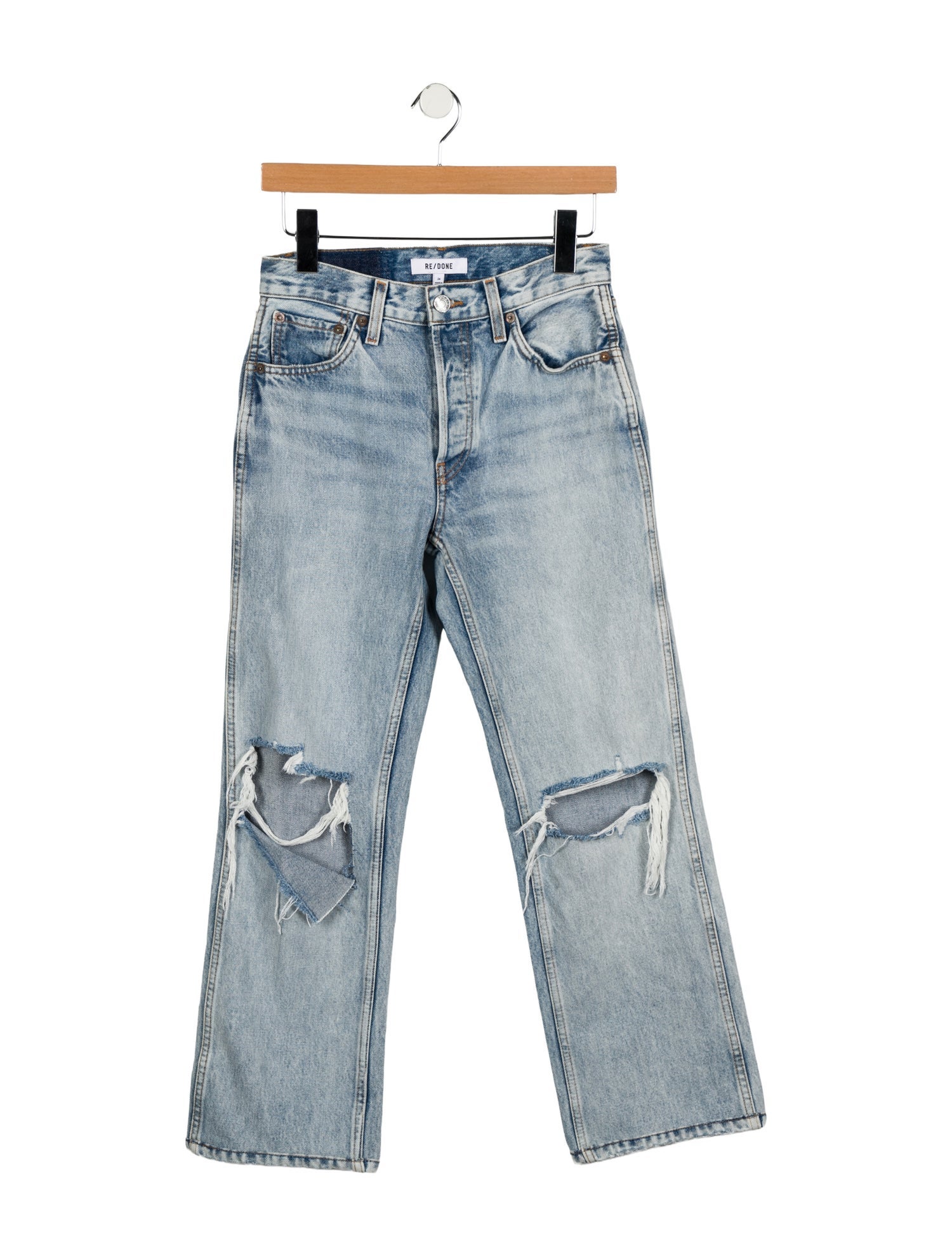 RE/DONE Mid-Rise Straight Leg Jeans