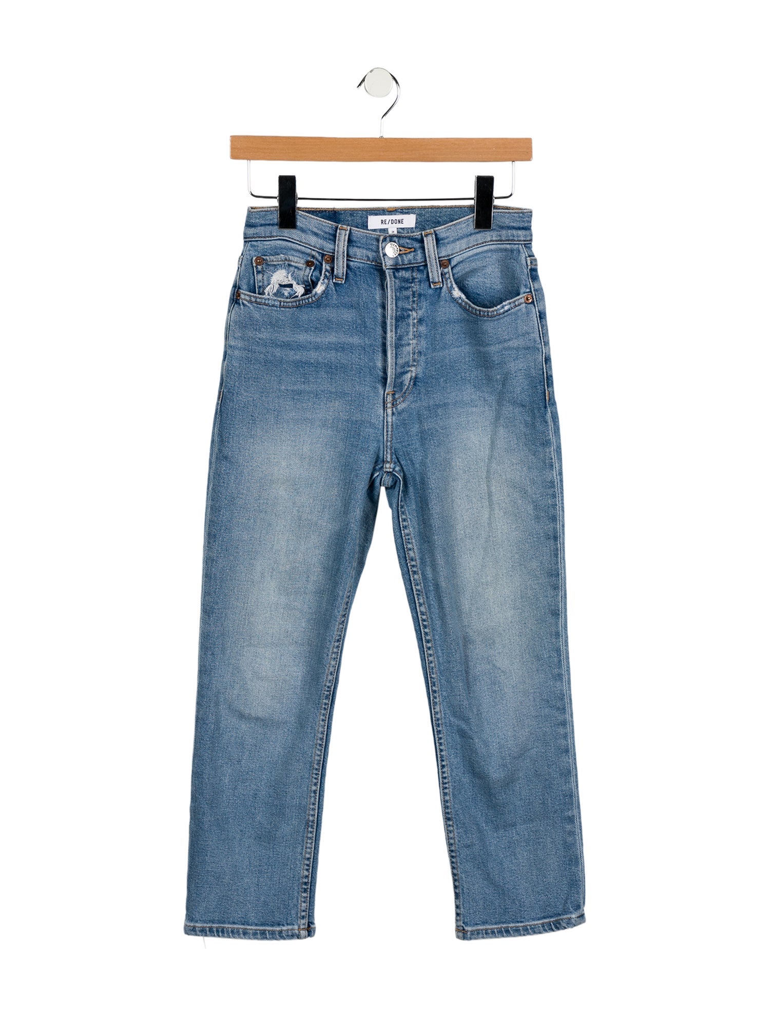 RE/DONE Mid-Rise Straight Leg Jeans