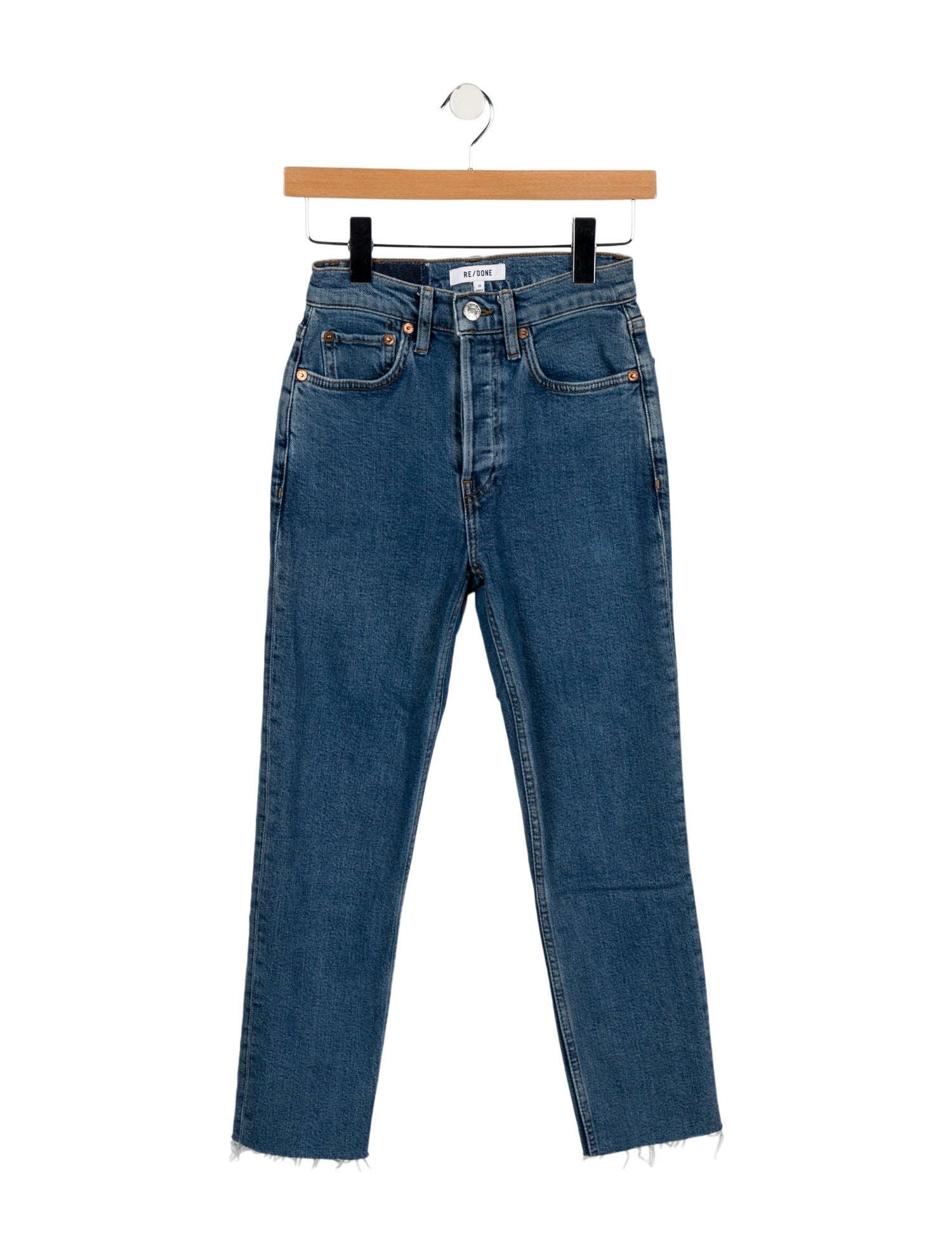 RE/DONE Mid-Rise Straight Leg Jeans