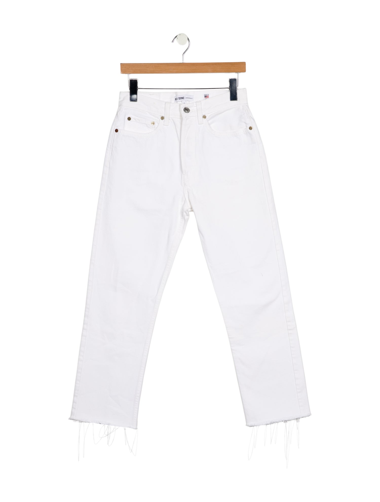 RE/DONE High-Rise Straight Leg Jeans