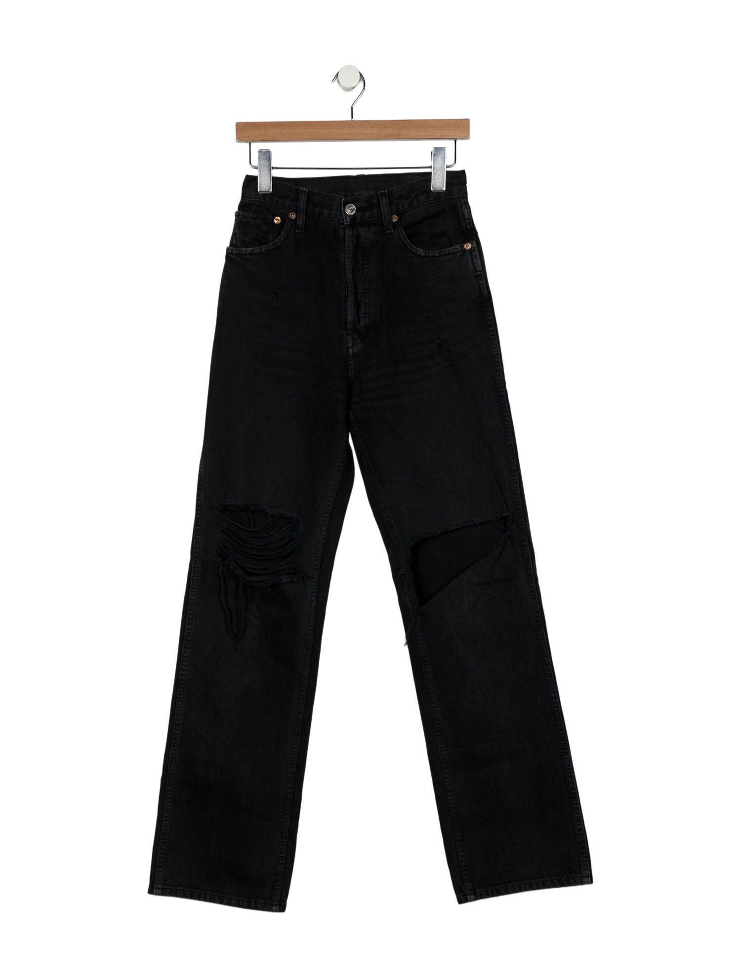 RE/DONE High-Rise Straight Leg Jeans