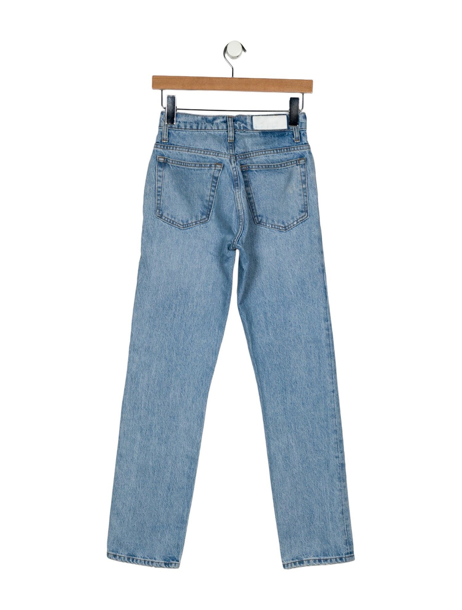 RE/DONE High-Rise Straight Leg Jeans