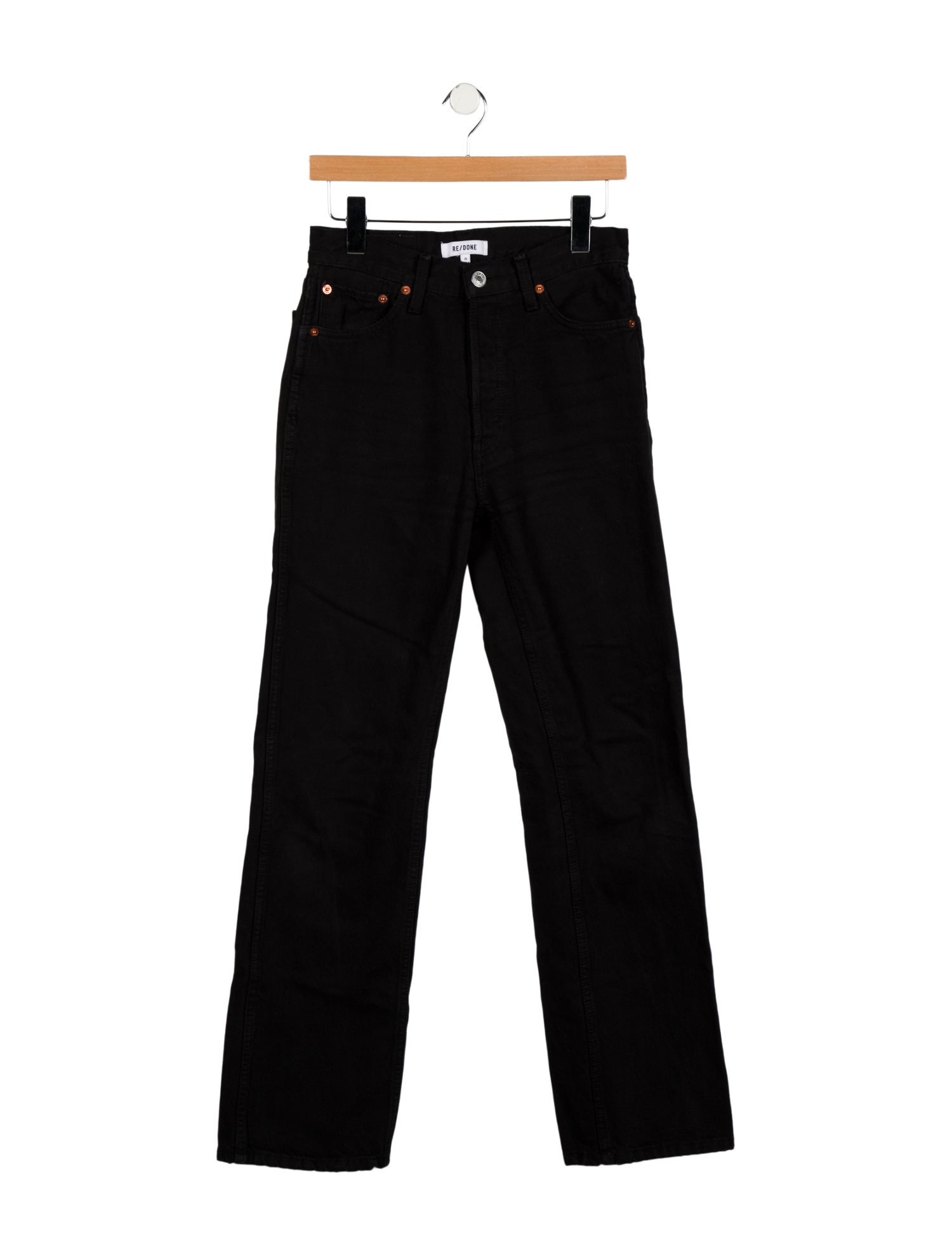 RE/DONE High-Rise Straight Leg Jeans