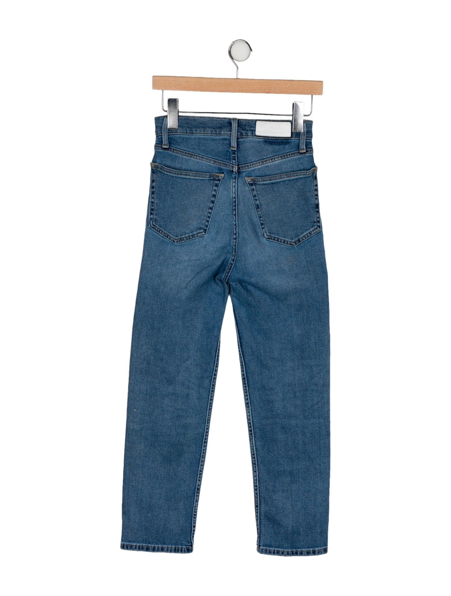 RE/DONE High-Rise Straight Leg Jeans