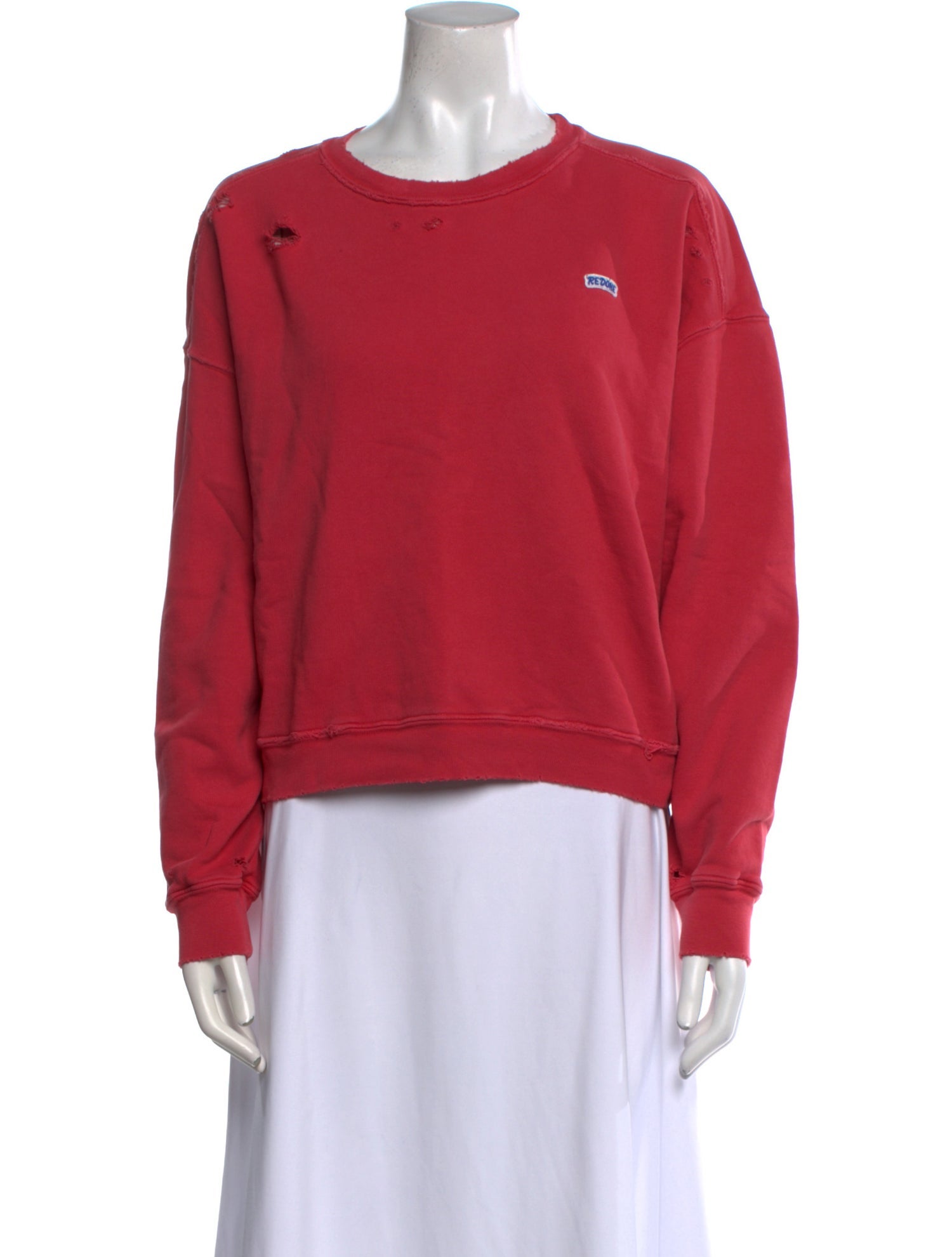 RE/DONE Crew Neck Long Sleeve Sweatshirt