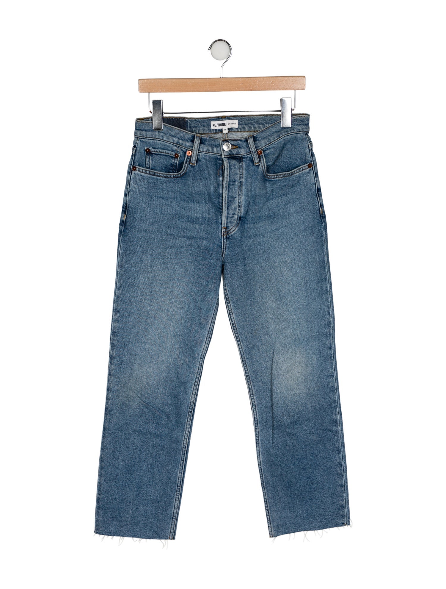 RE/DONE High-Rise Straight Leg Jeans