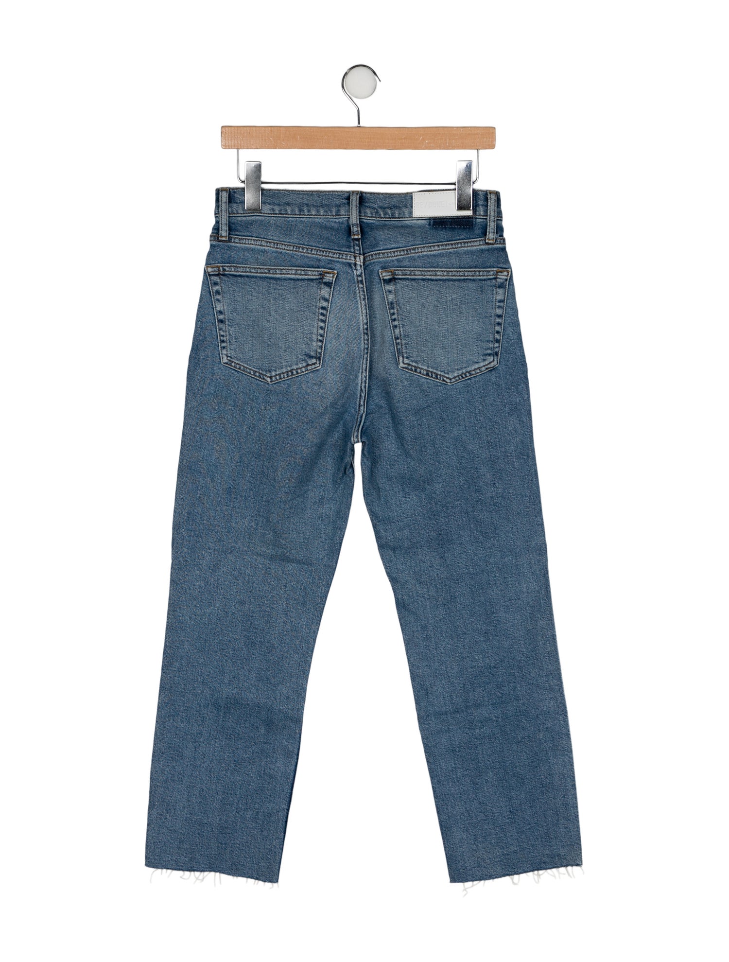RE/DONE High-Rise Straight Leg Jeans