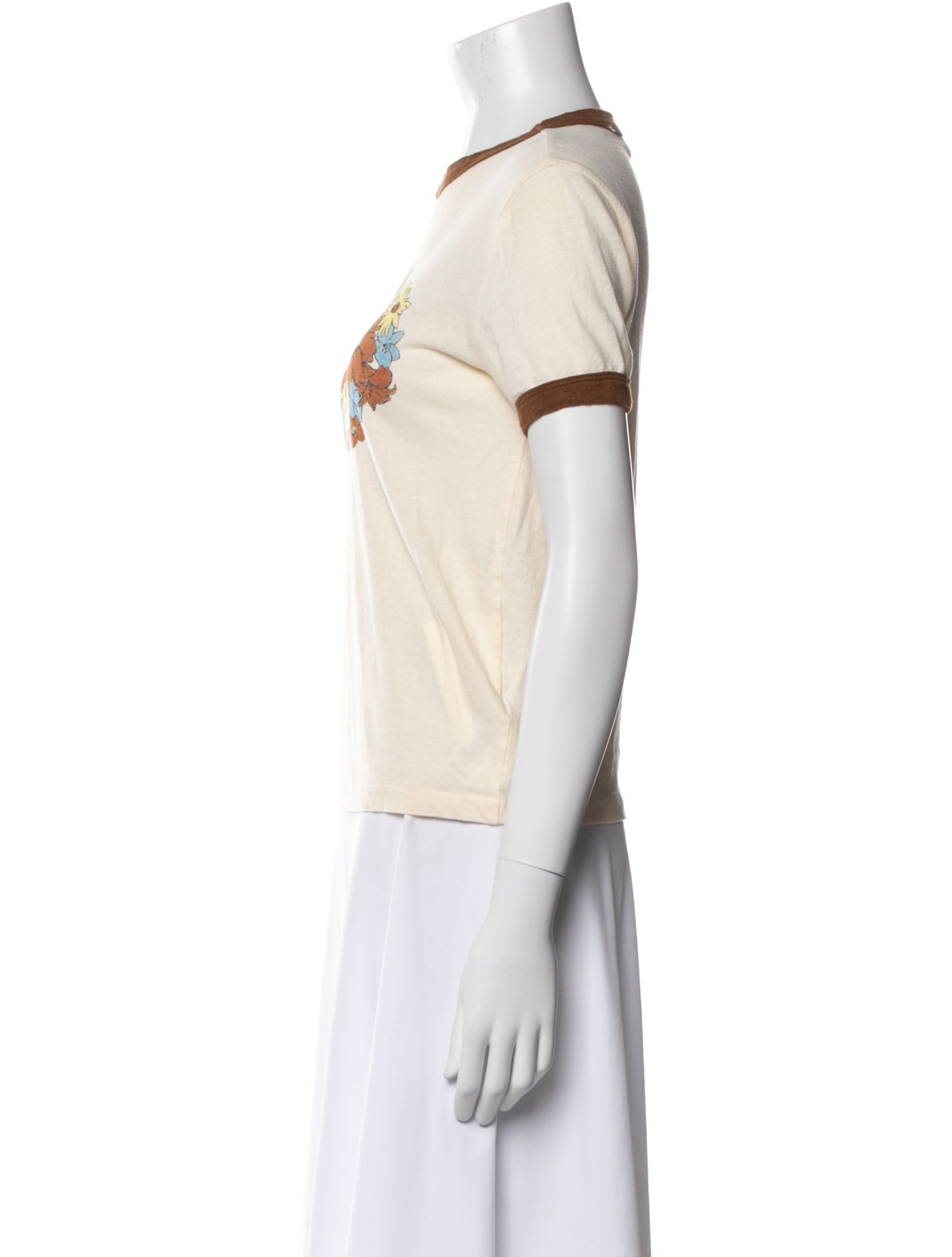 RE/DONE Graphic Print Crew Neck T-Shirt