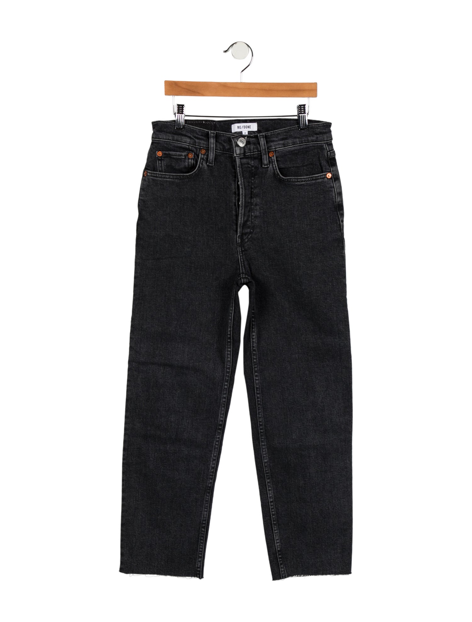 RE/DONE High-Rise Straight Leg Jeans