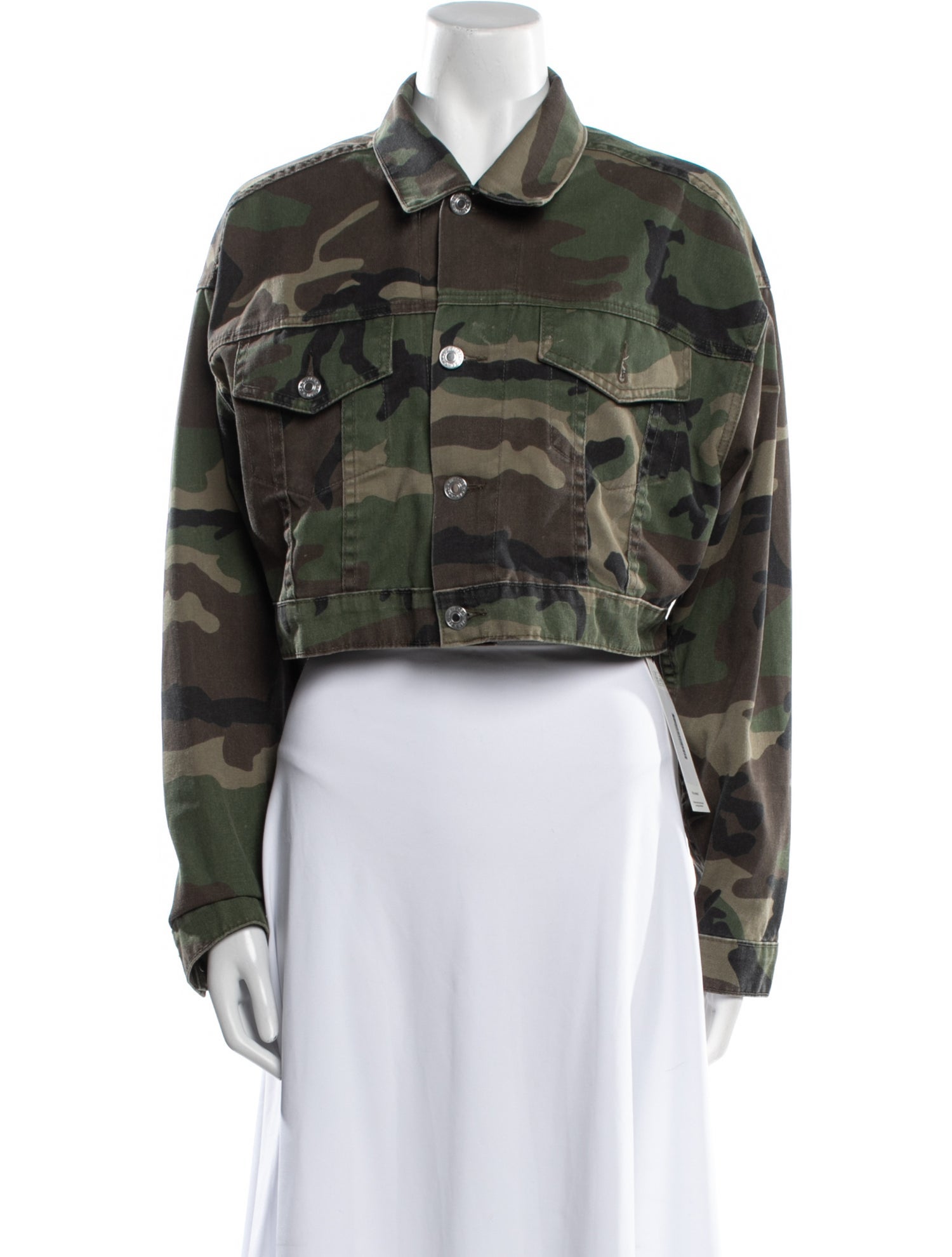 RE/DONE Plaid Print Denim Jacket