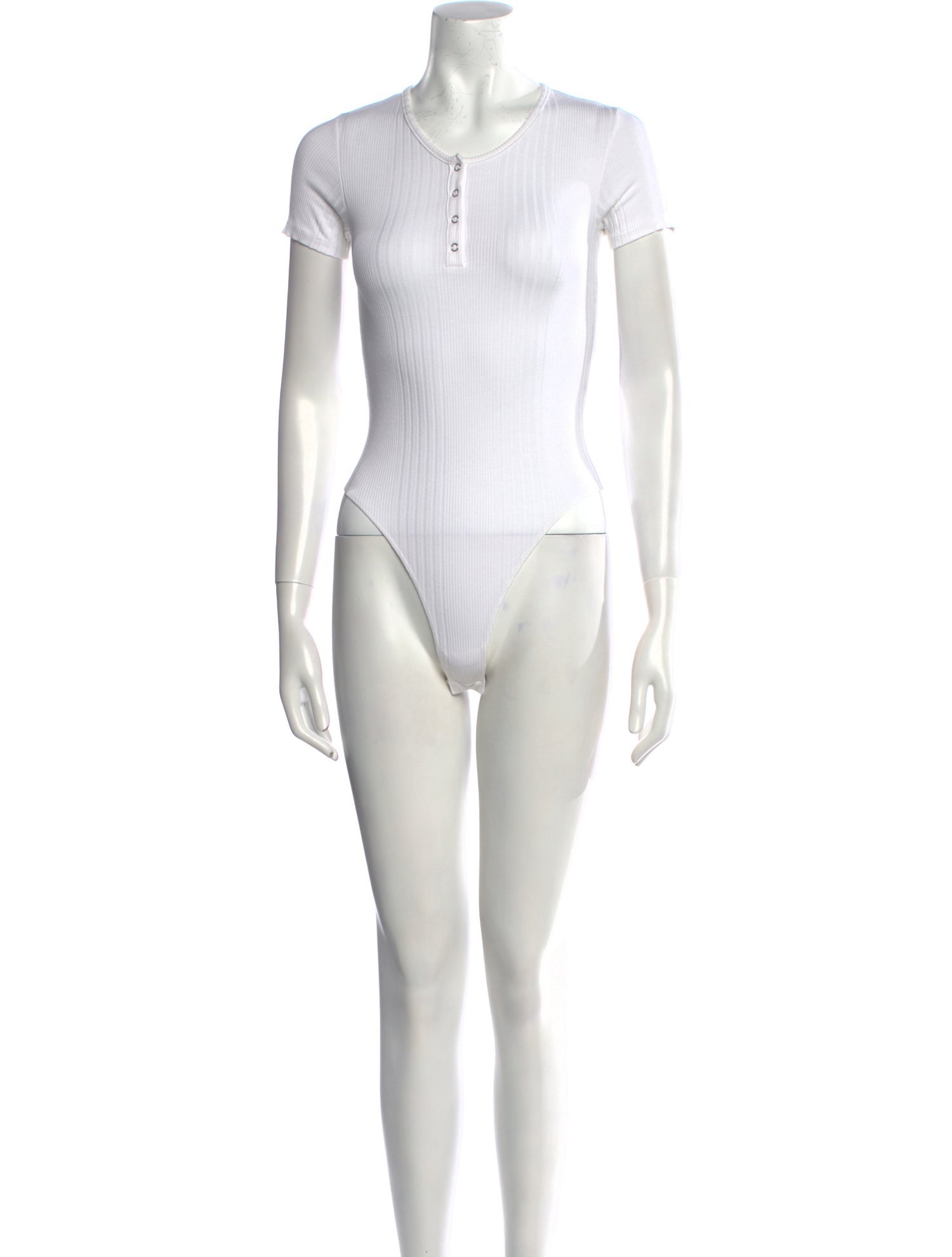 RE/DONE Crew Neck Short Sleeve Bodysuit