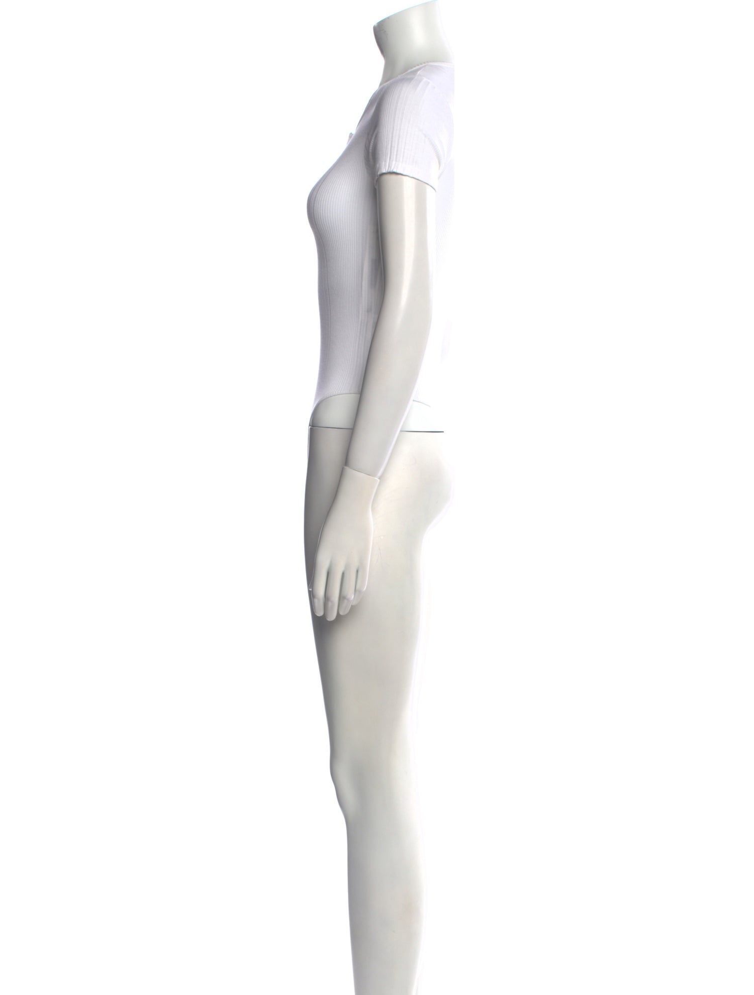 RE/DONE Crew Neck Short Sleeve Bodysuit