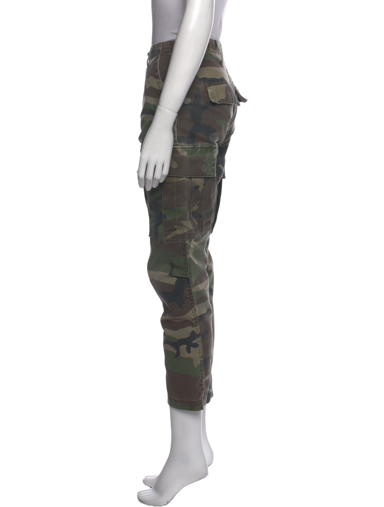 RE/DONE Camouflage Print Straight Leg Pants