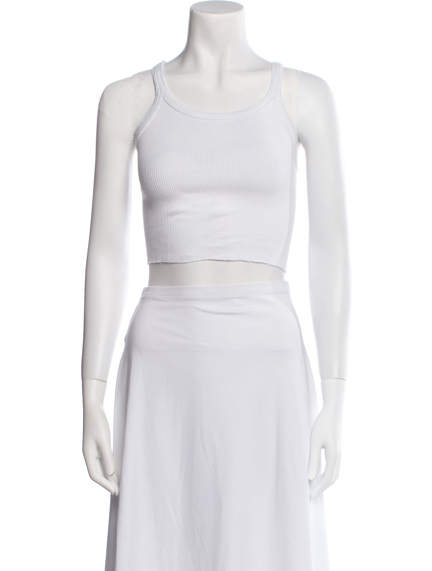 RE/DONE Scoop Neck Sleeveless Crop Top