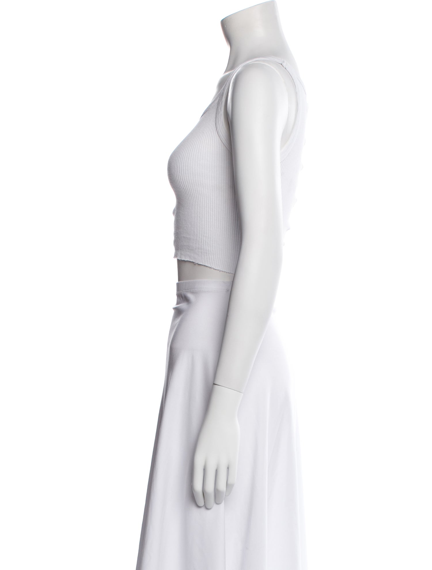 RE/DONE Scoop Neck Sleeveless Crop Top