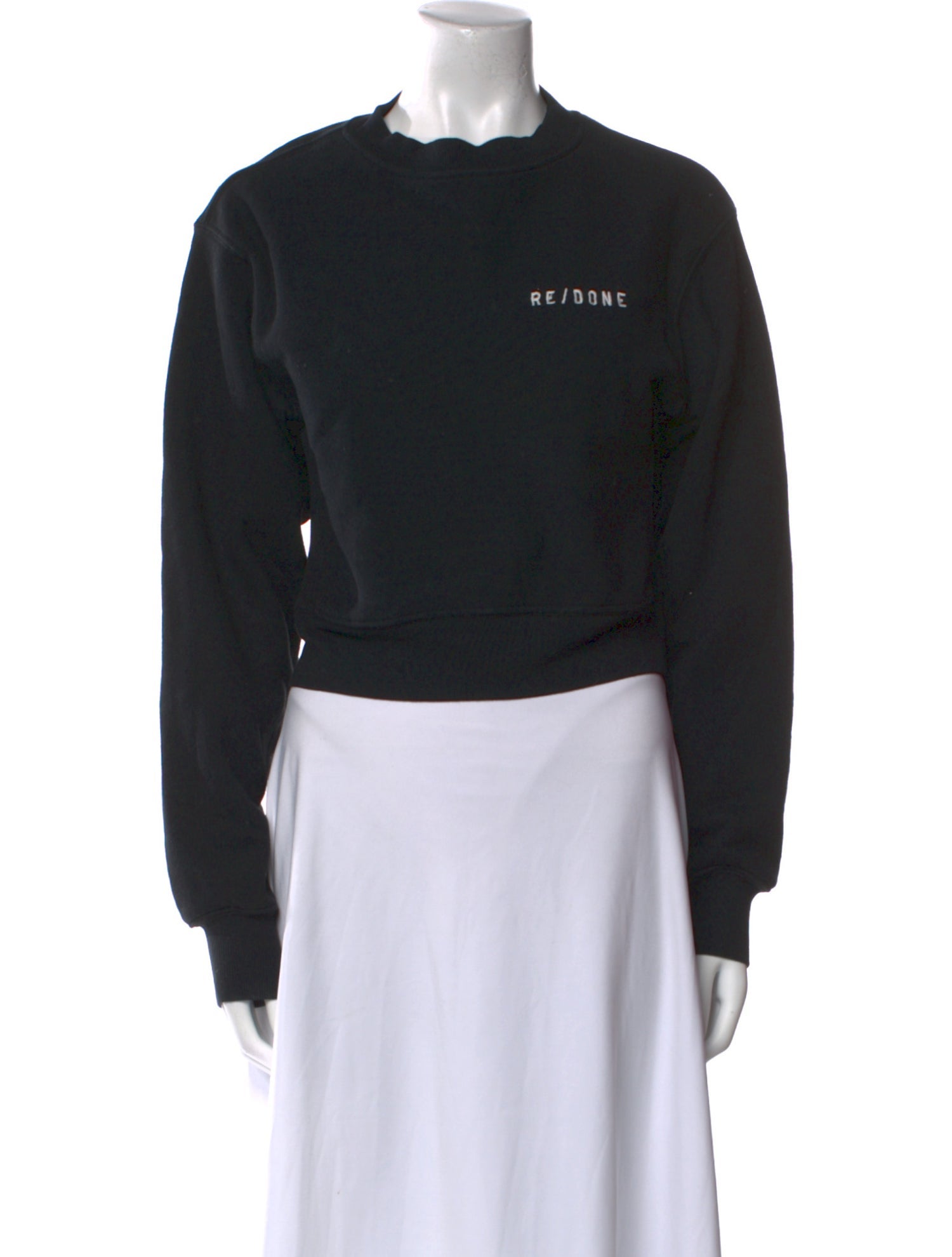 RE/DONE Graphic Print Crew Neck Sweatshirt