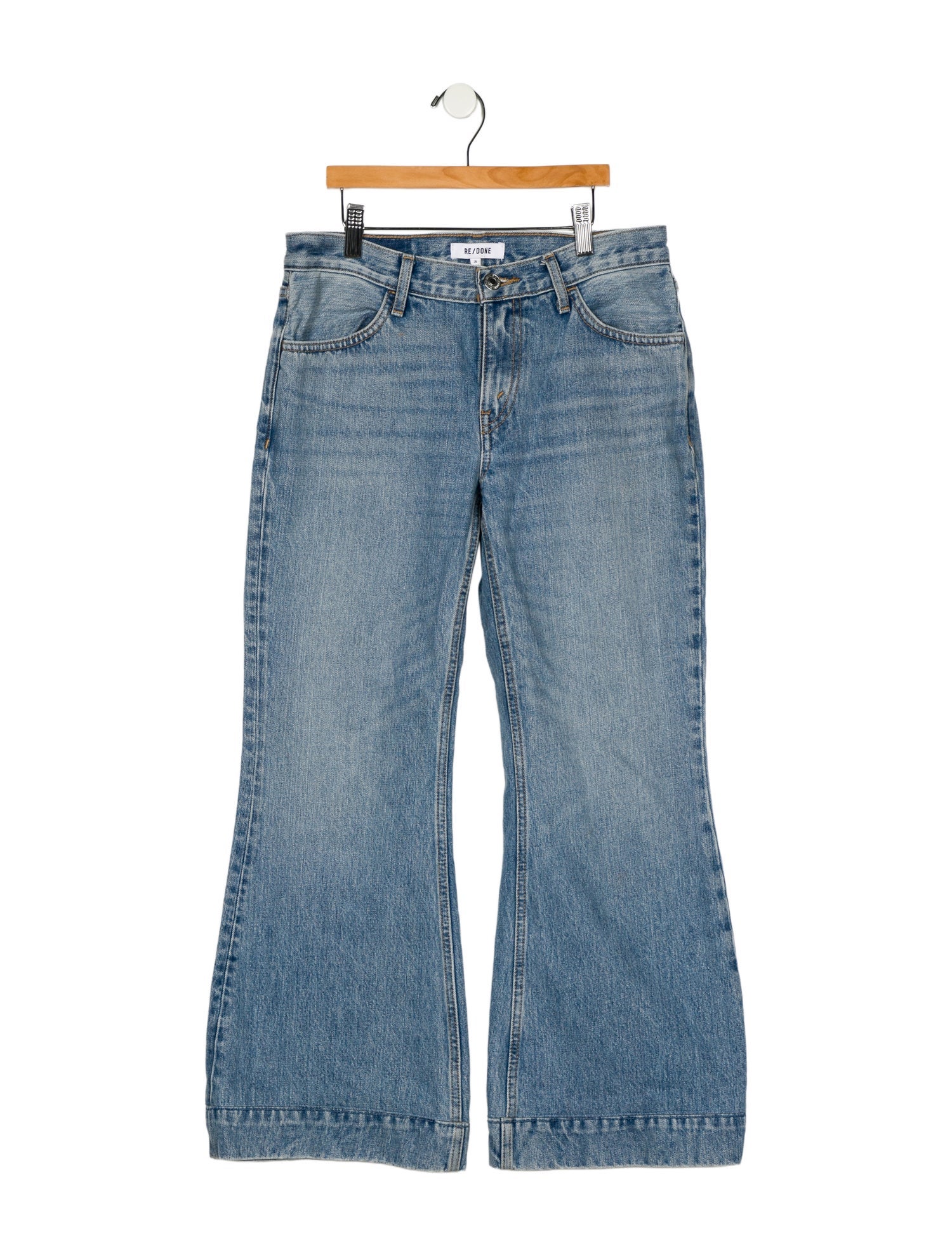 RE/DONE Mid-Rise Wide Leg Jeans