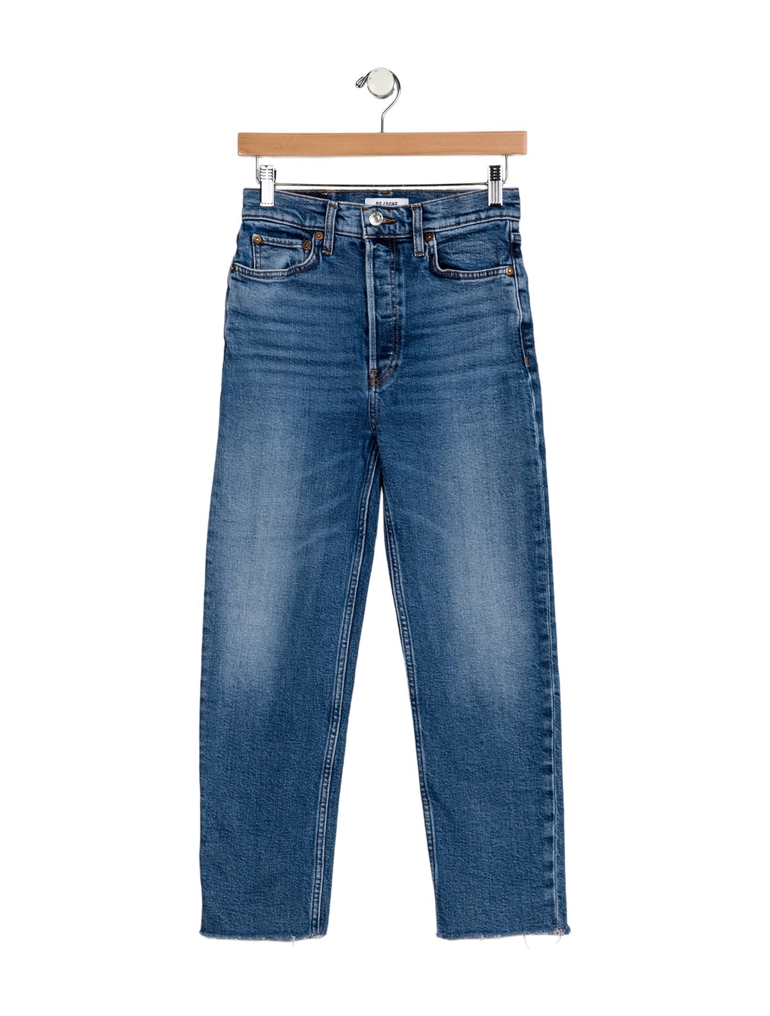 RE/DONE Mid-Rise Straight Leg Jeans
