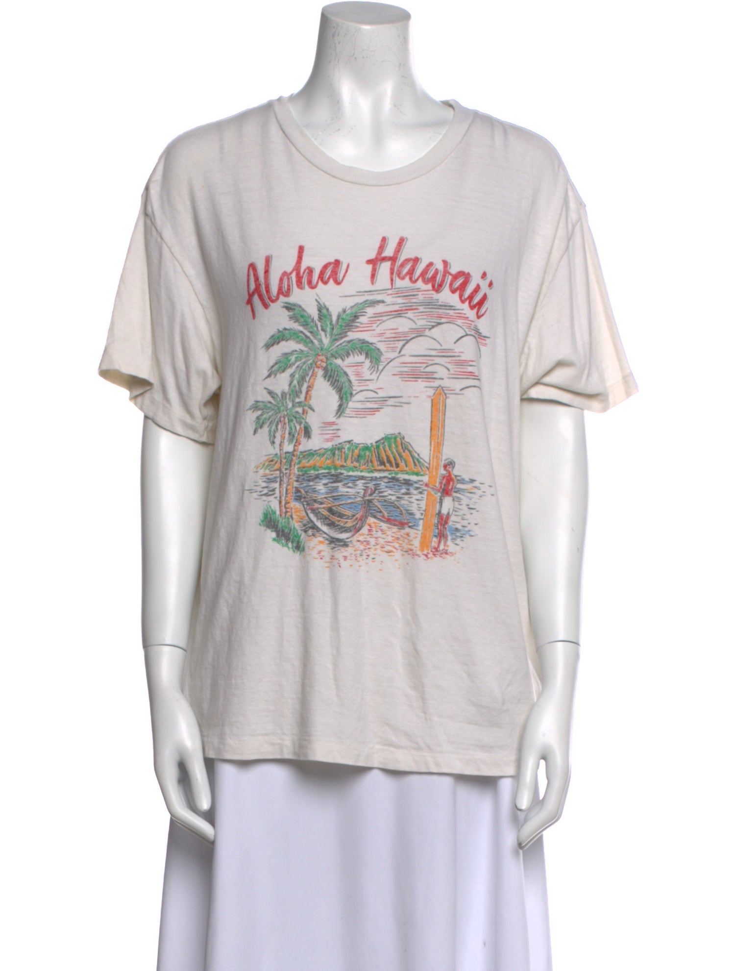 RE/DONE Graphic Print Crew Neck T-Shirt