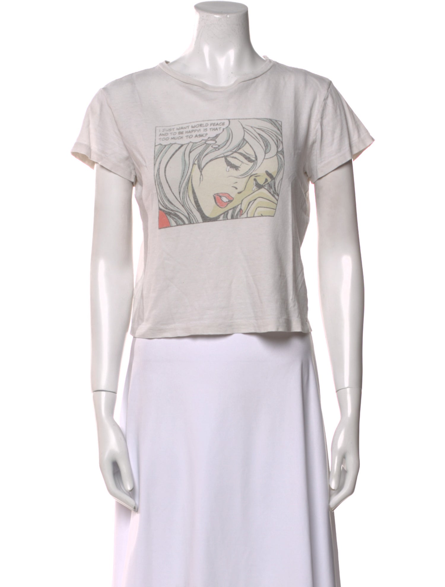 RE/DONE Graphic Print Crew Neck T-Shirt