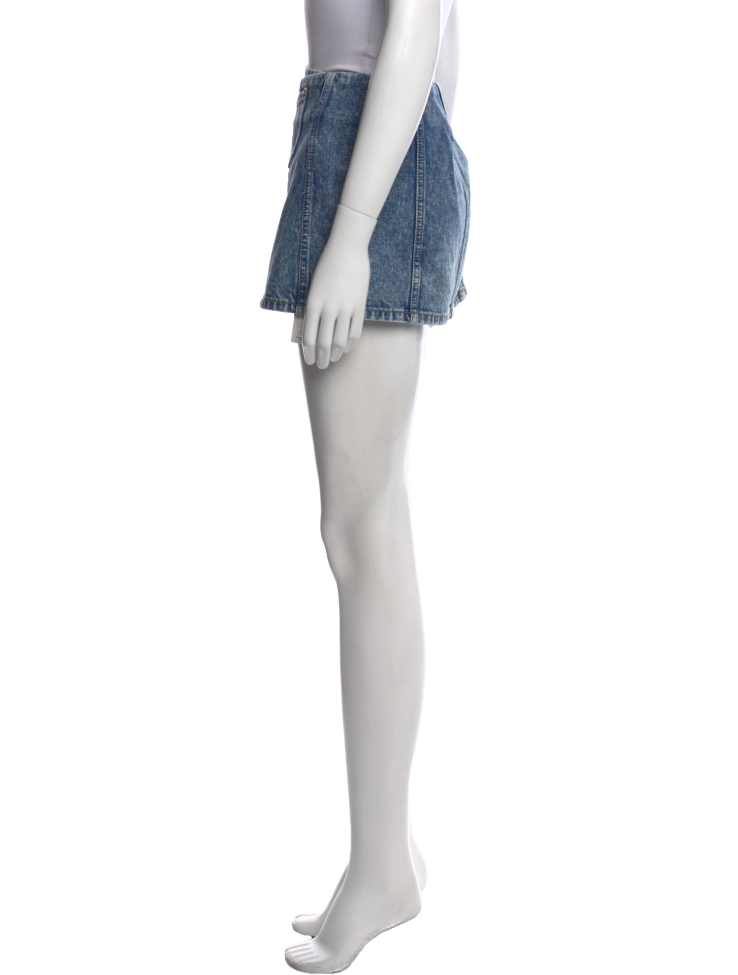 RE/DONE Distressed Accents Mini Skirt