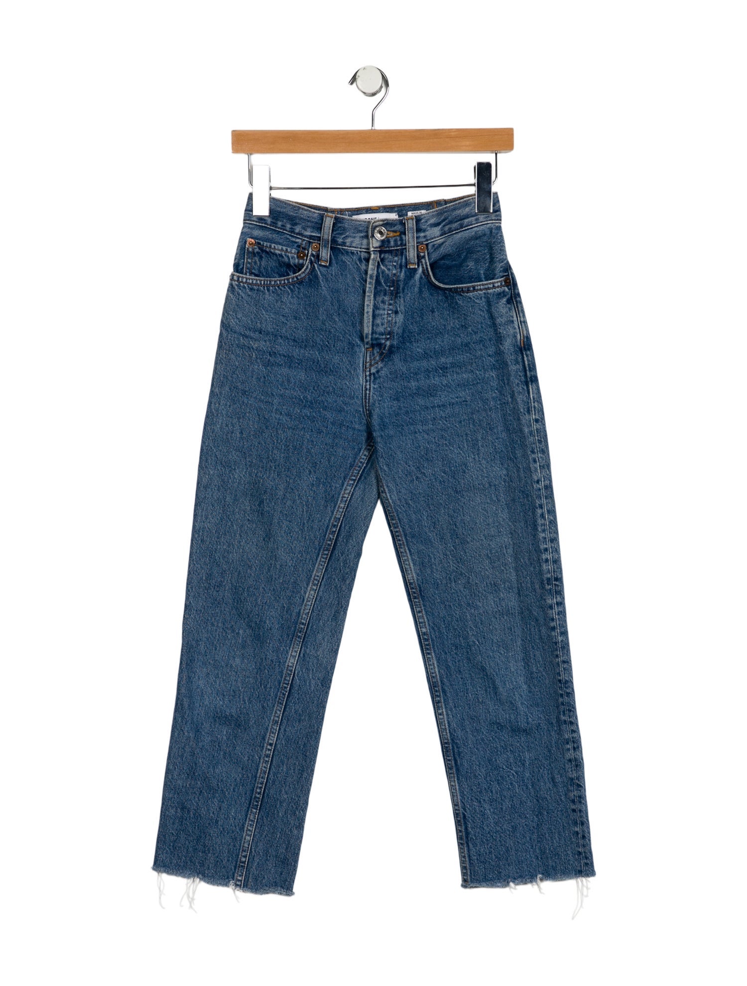 RE/DONE Mid-Rise Straight Leg Jeans