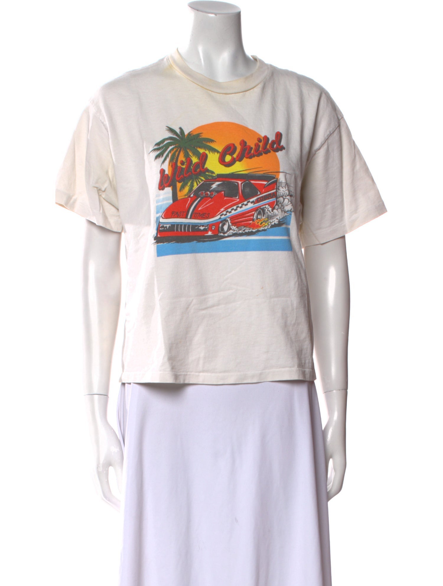 RE/DONE Graphic Print Crew Neck T-Shirt