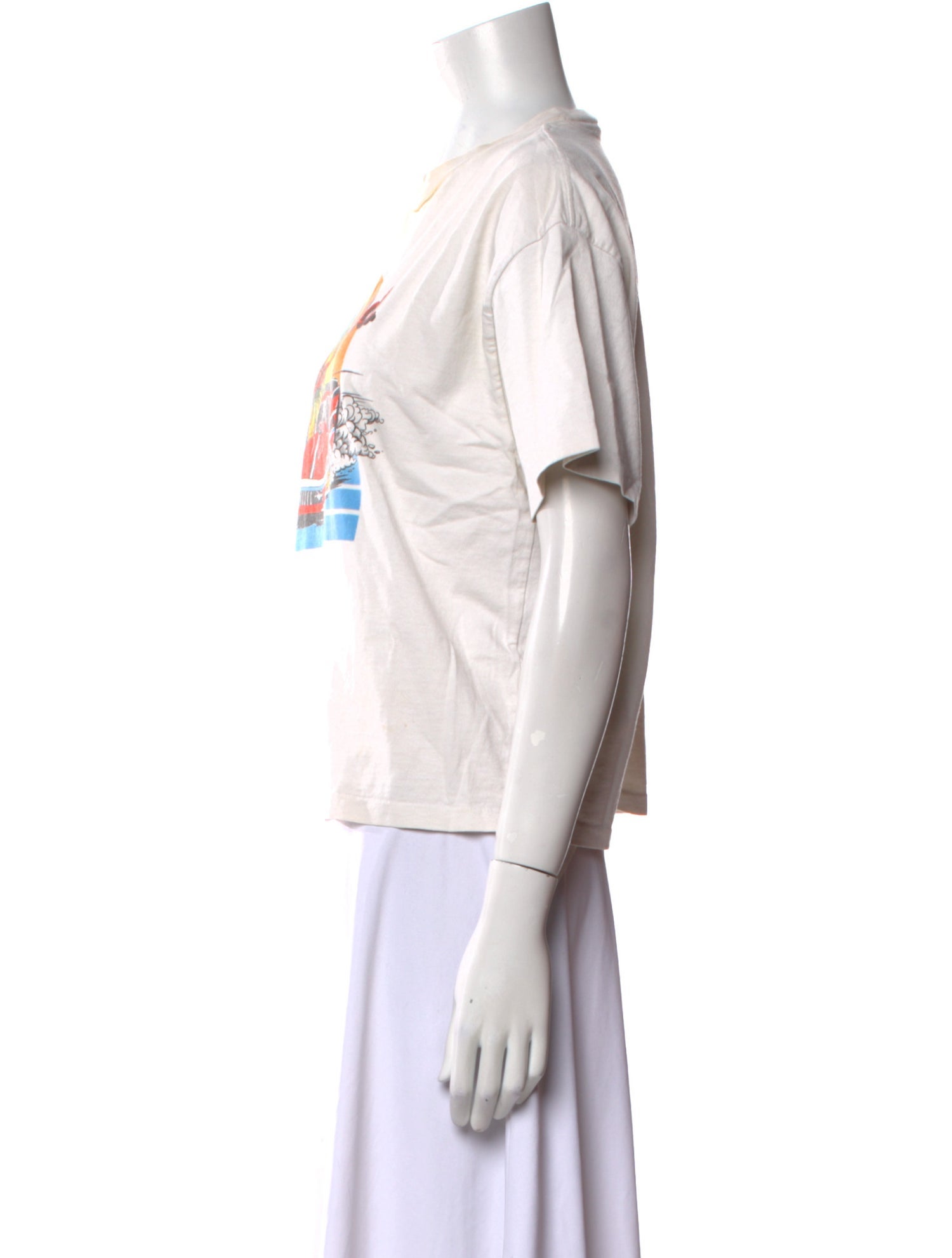 RE/DONE Graphic Print Crew Neck T-Shirt