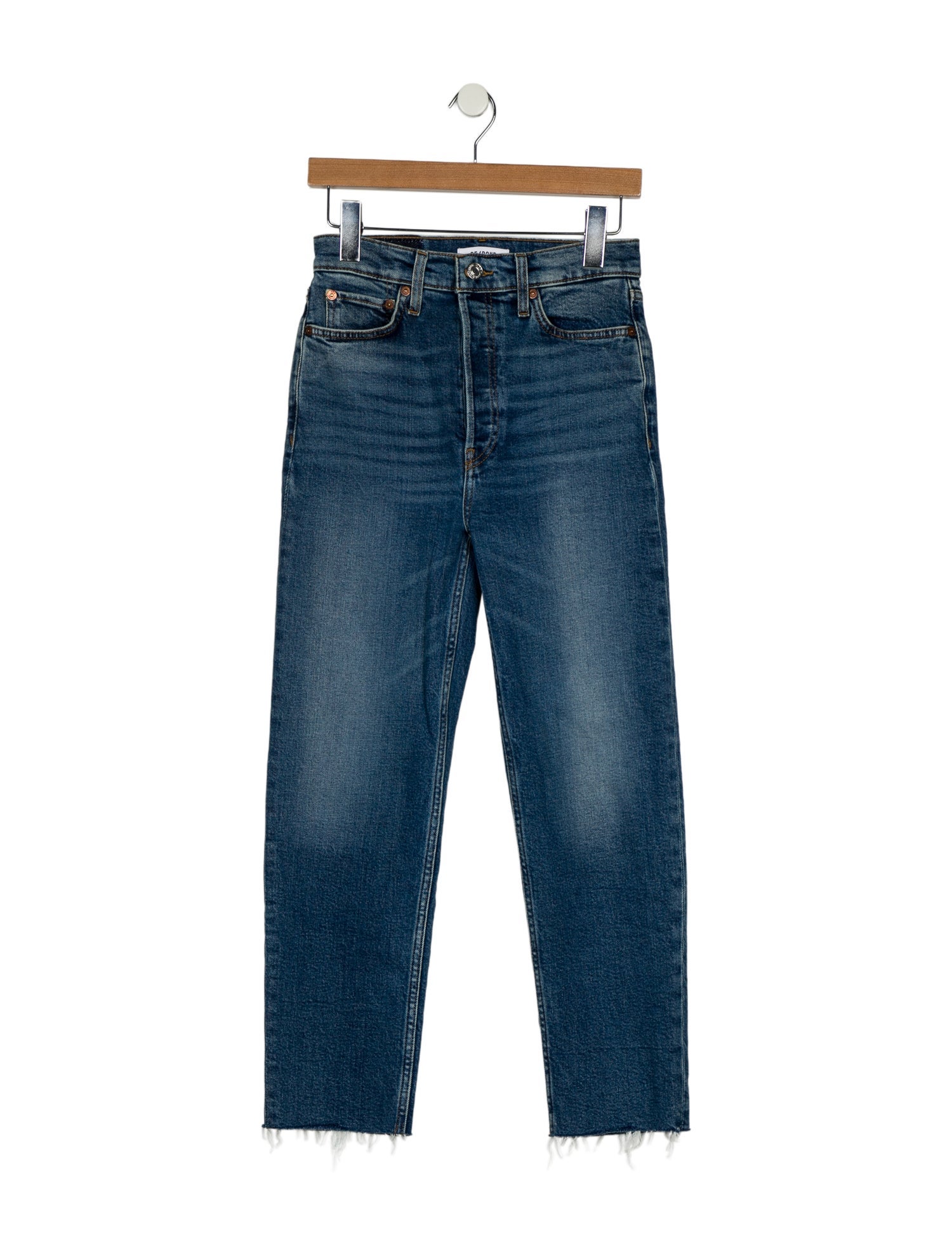 RE/DONE Mid-Rise Straight Leg Jeans