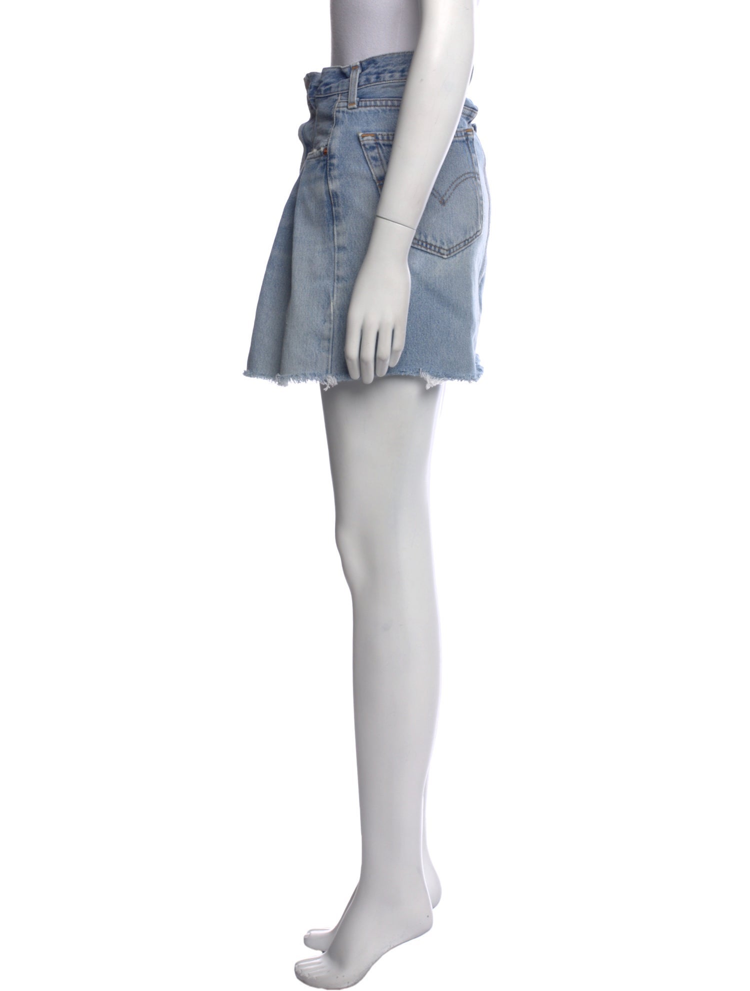 Re/Done X Levis Distressed Accents Mini Skirt