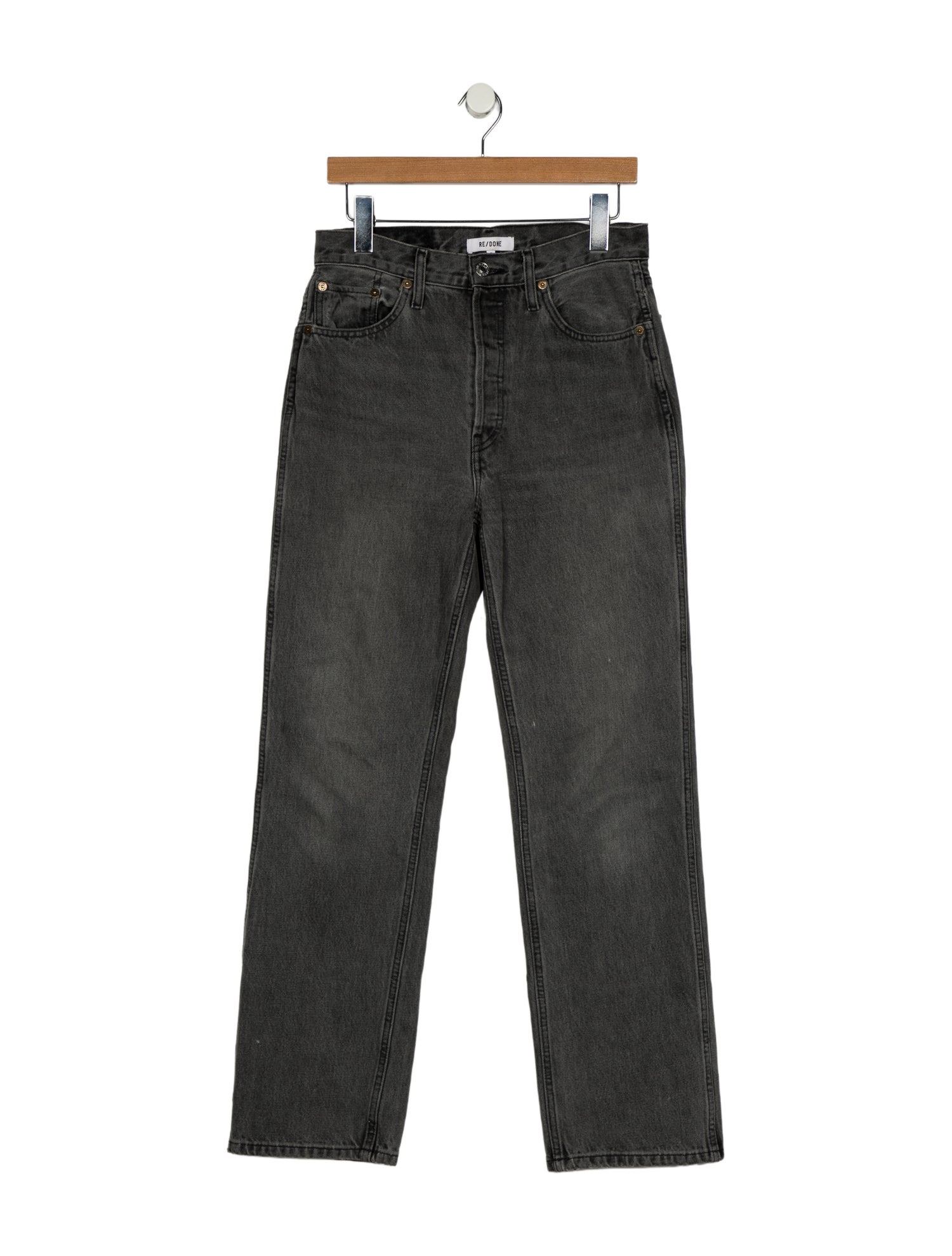 RE/DONE High-Rise Straight Leg Jeans
