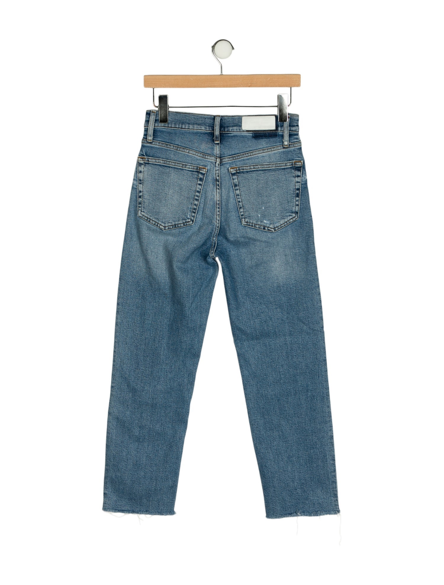 RE/DONE High-Rise Straight Leg Jeans