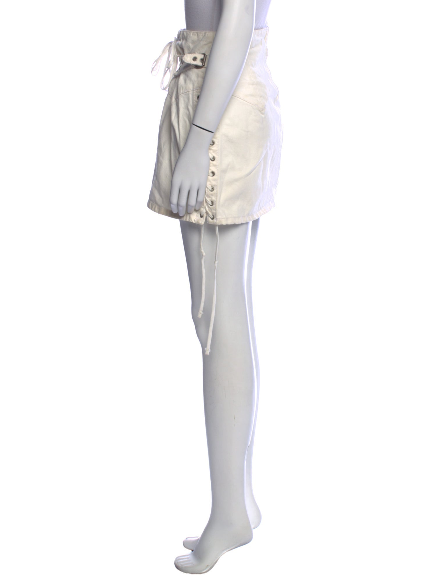 RE/DONE Whipstitch Trim Mini Skirt