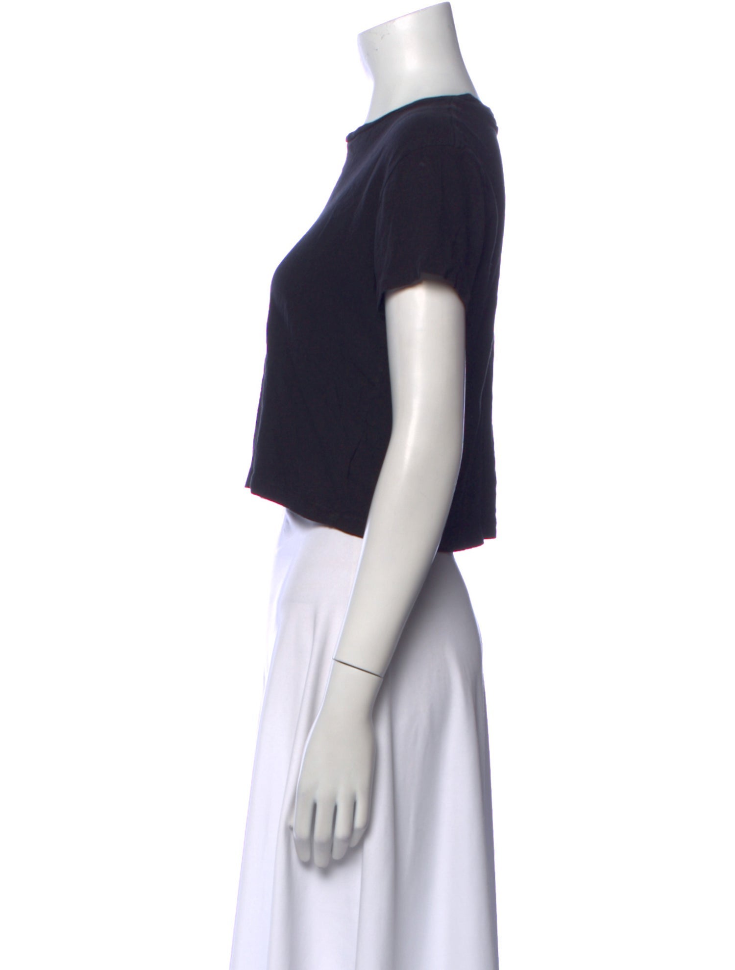 RE/DONE Crew Neck Short Sleeve Crop Top w/ Tags