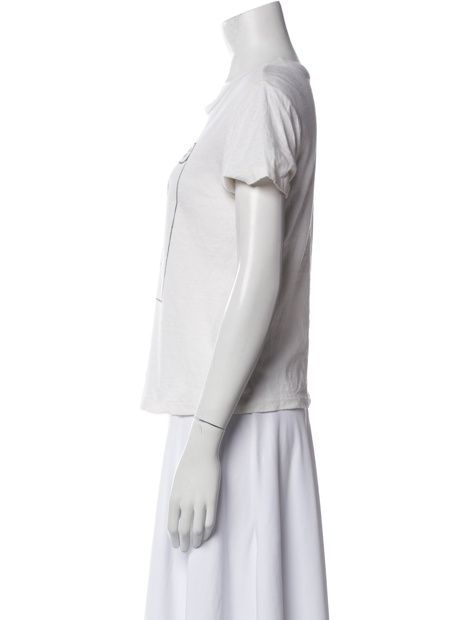 RE/DONE Graphic Print Crew Neck T-Shirt