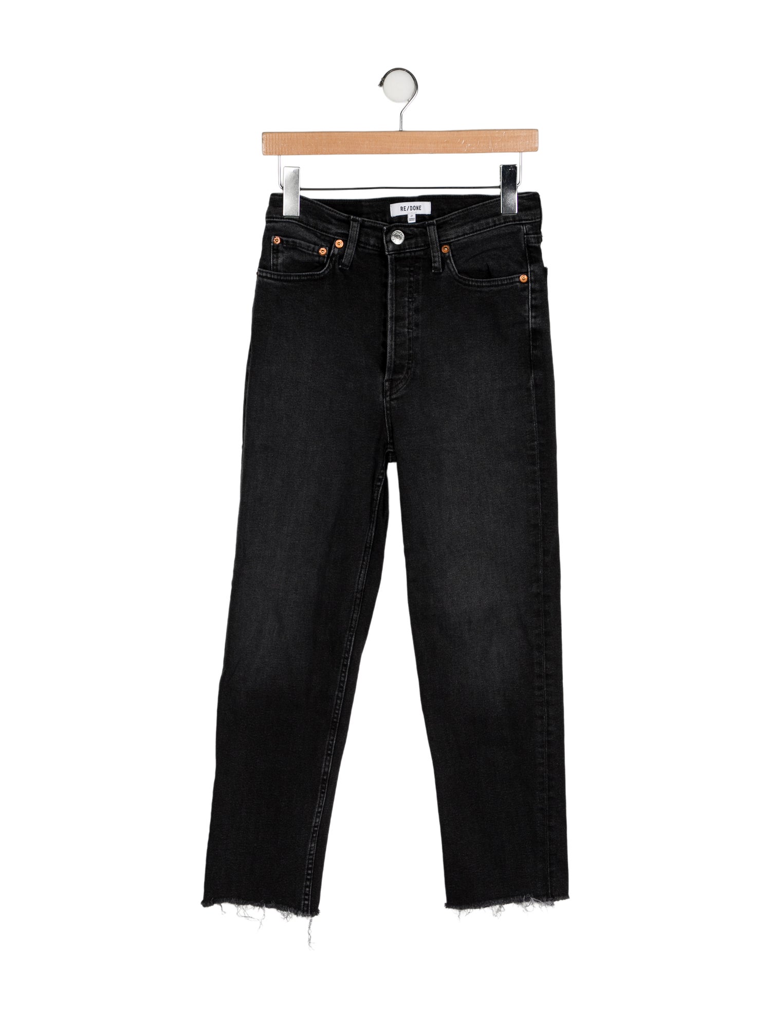 RE/DONE High-Rise Straight Leg Jeans