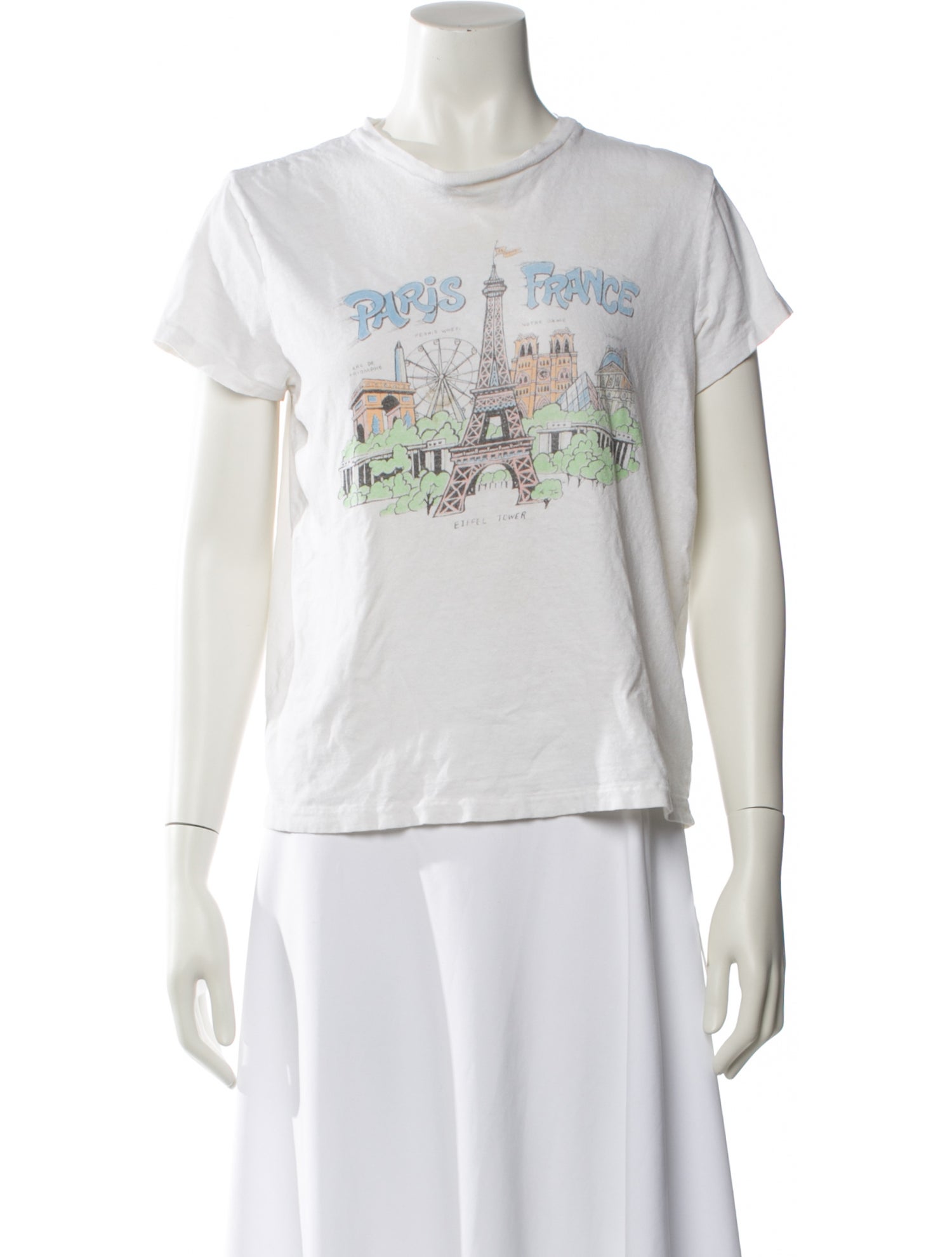 RE/DONE Graphic Print Crew Neck T-Shirt