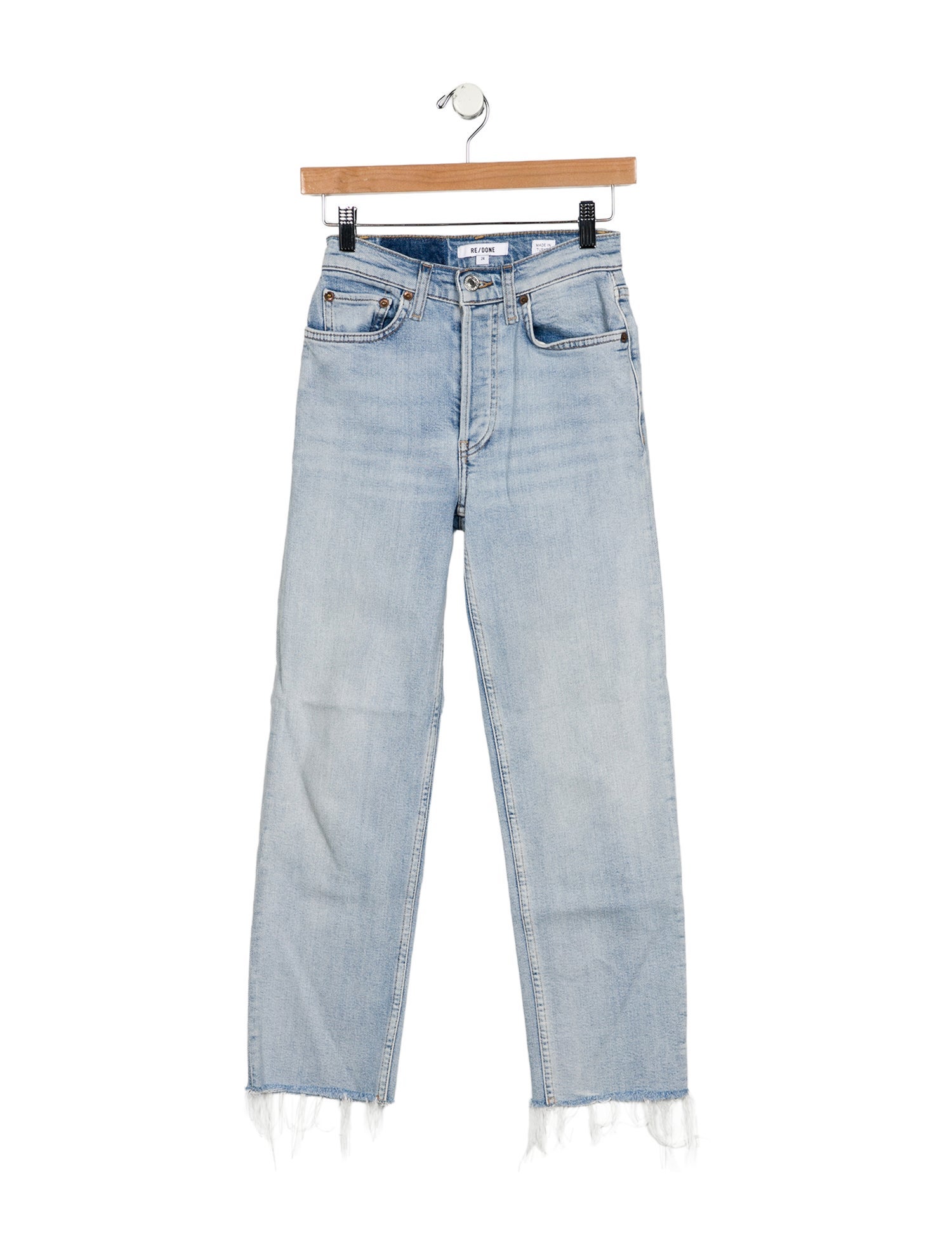 RE/DONE Mid-Rise Straight Leg Jeans