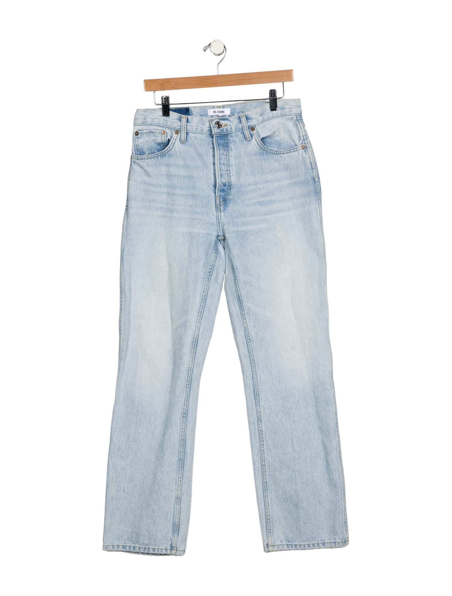 RE/DONE High-Rise Straight Leg Jeans