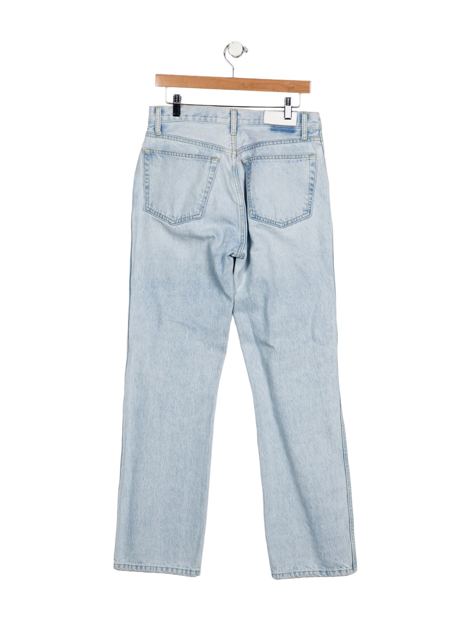 RE/DONE High-Rise Straight Leg Jeans