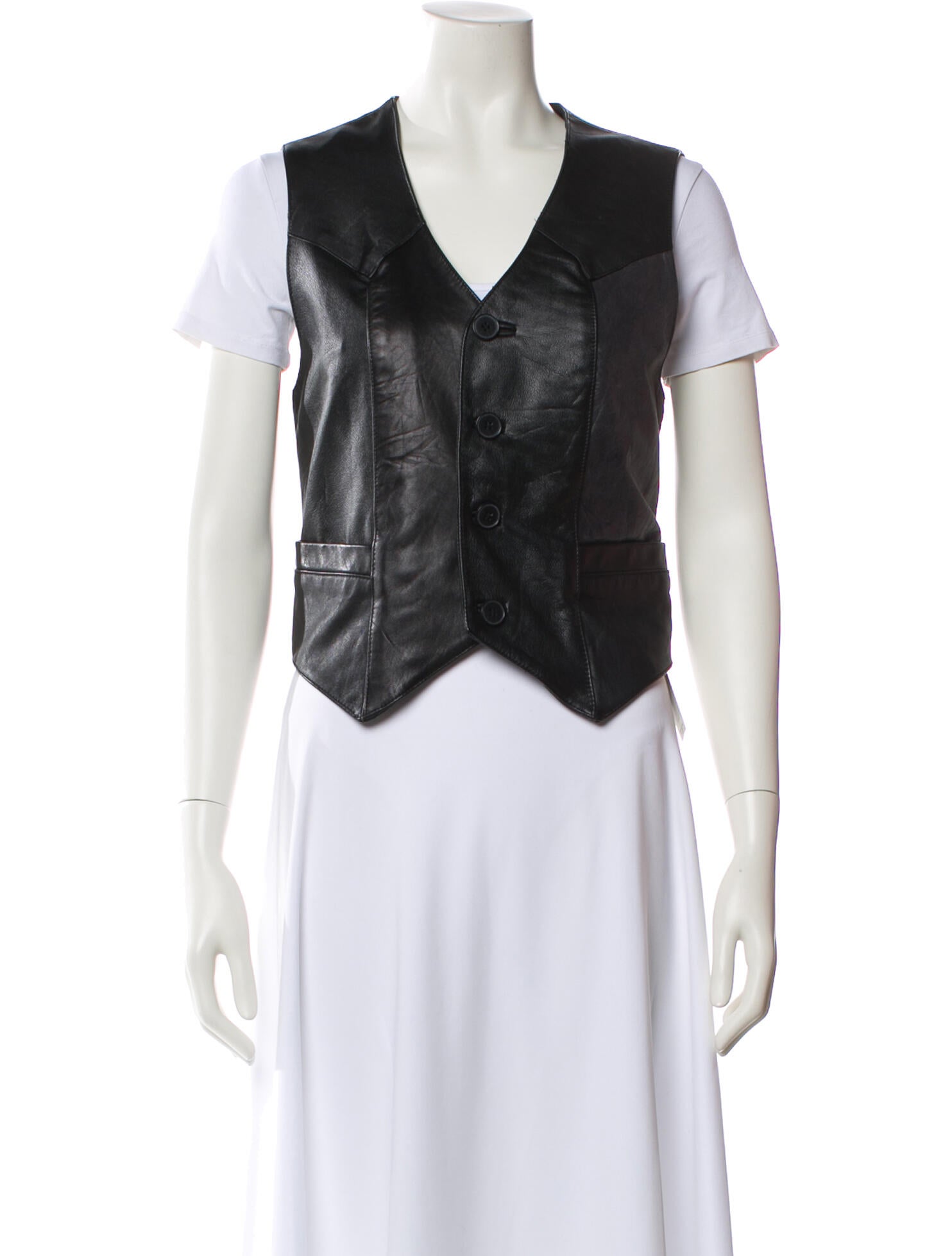 RE/DONE Leather Vest